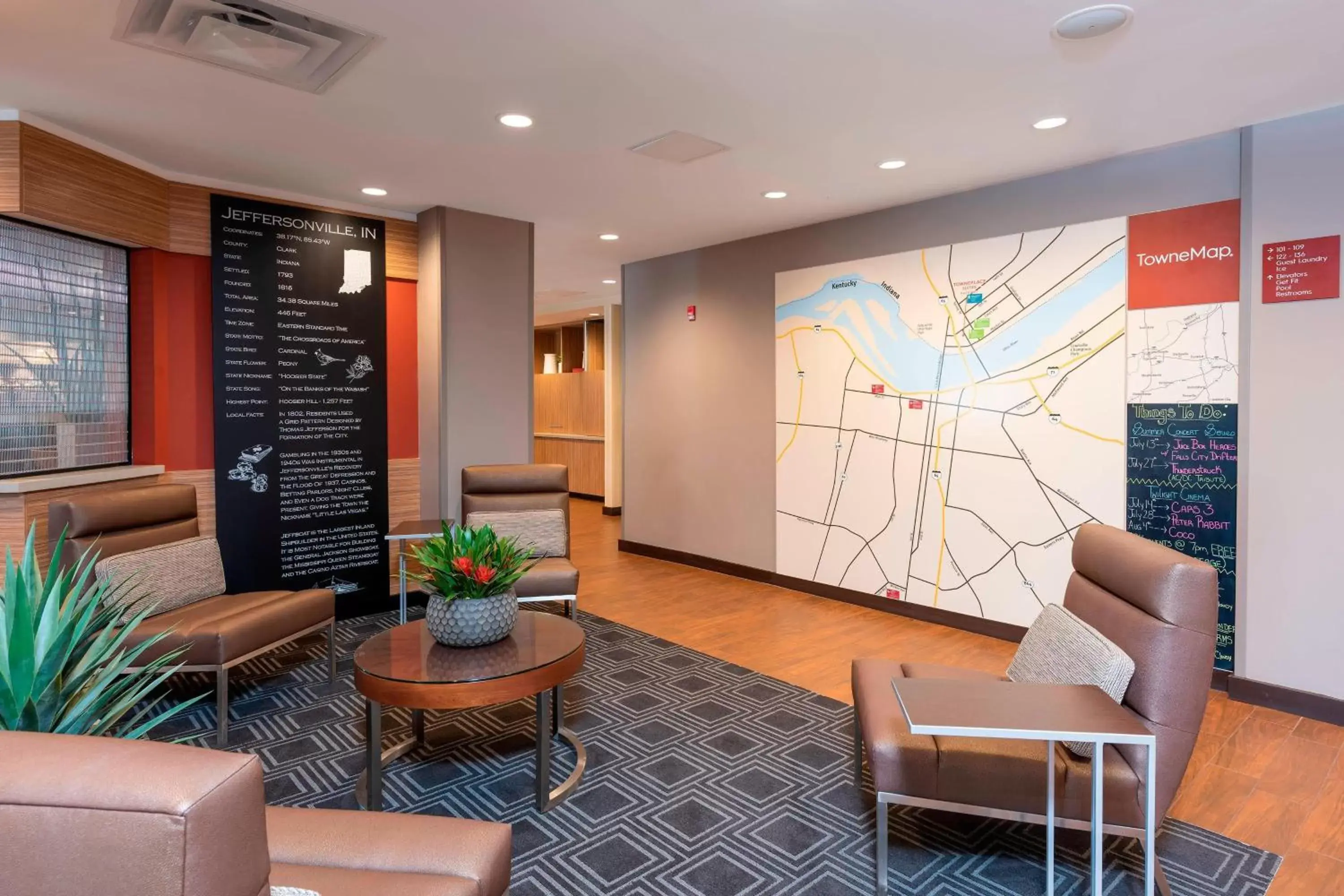 Location, Lobby/Reception in TownePlace Suites by Marriott Louisville North