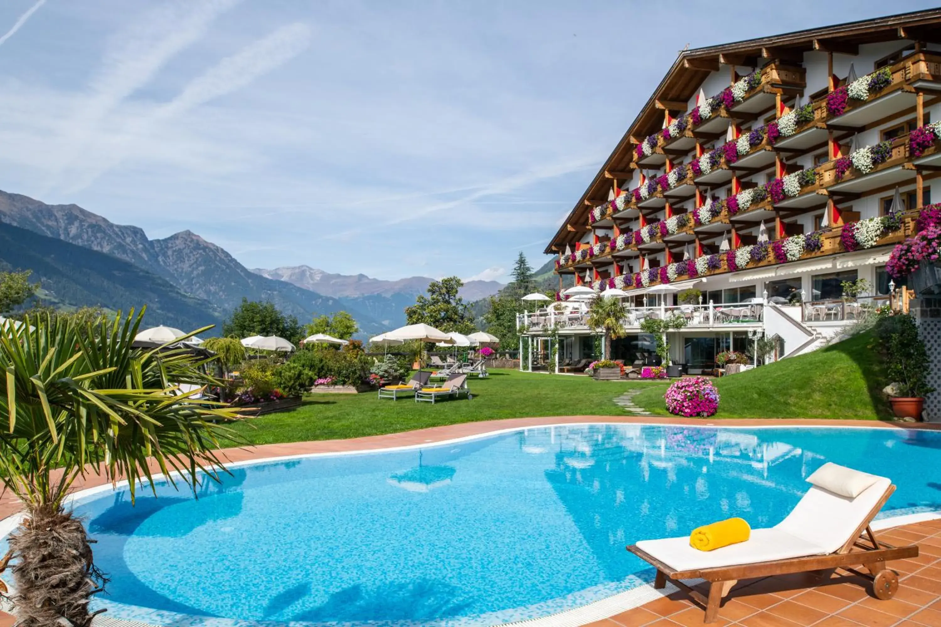 Pool view, Swimming Pool in Der Verdinser Hof