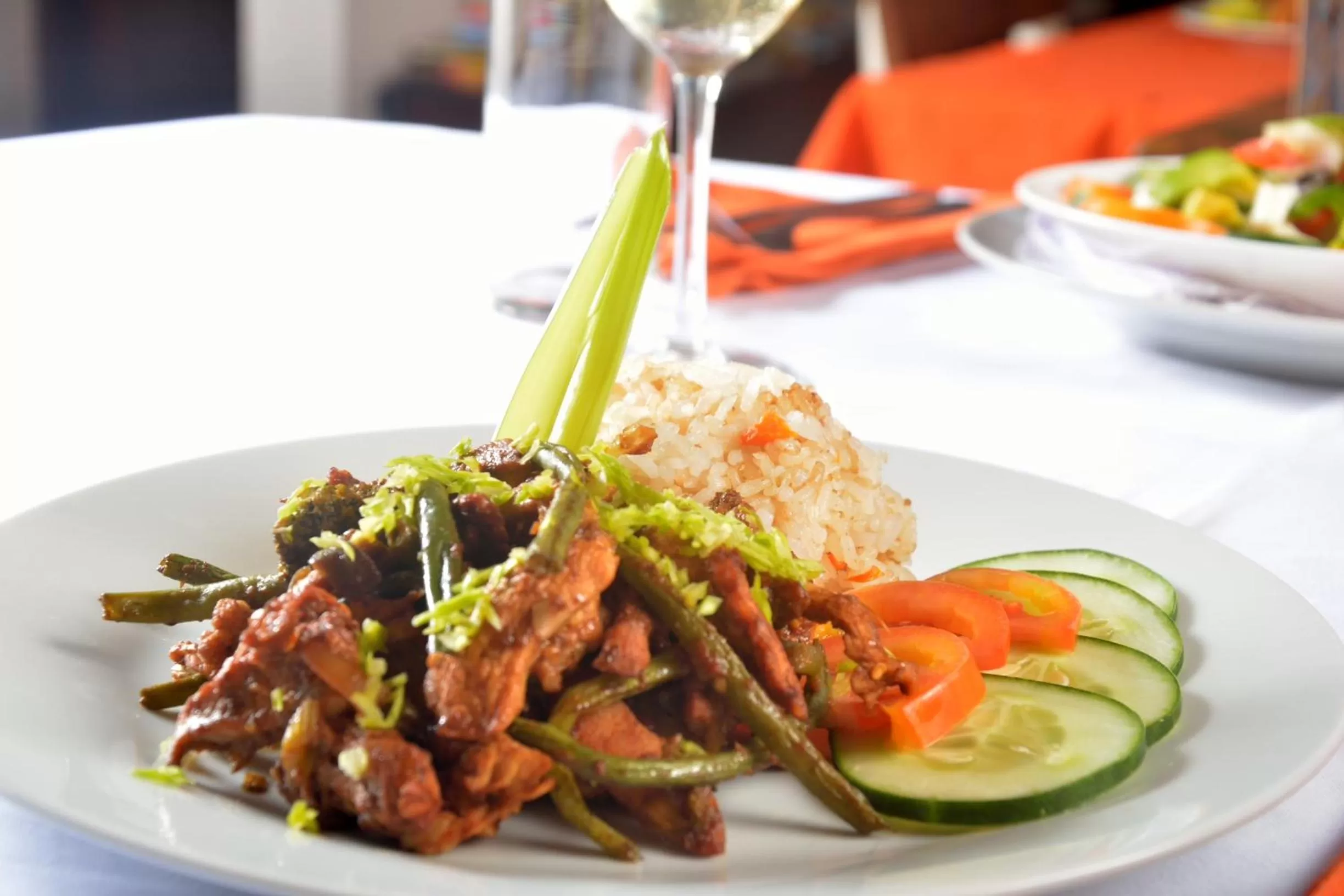Food close-up in Triniti Airport Hotel