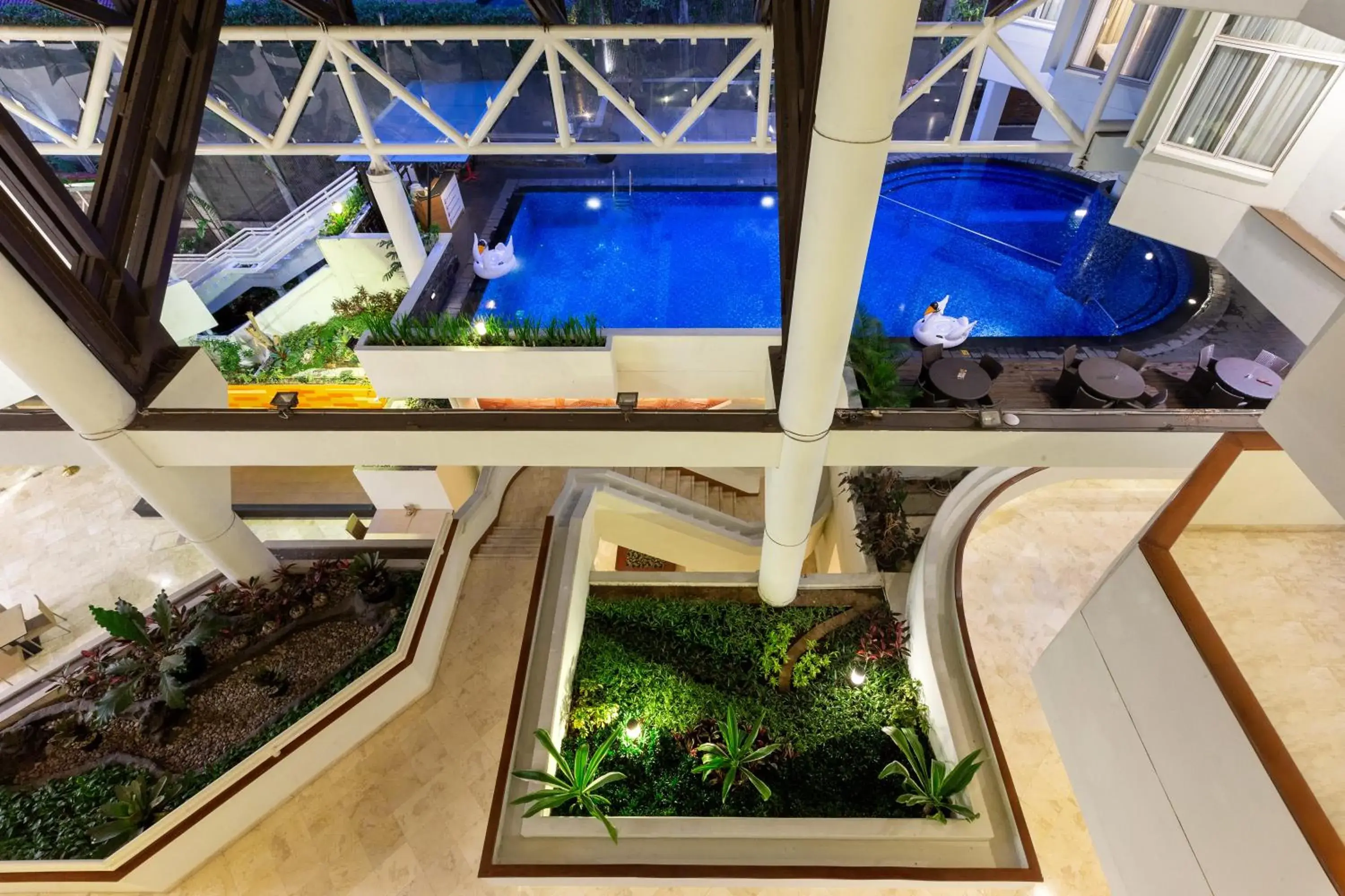 Swimming pool, Pool View in Hotel Santika Bandung