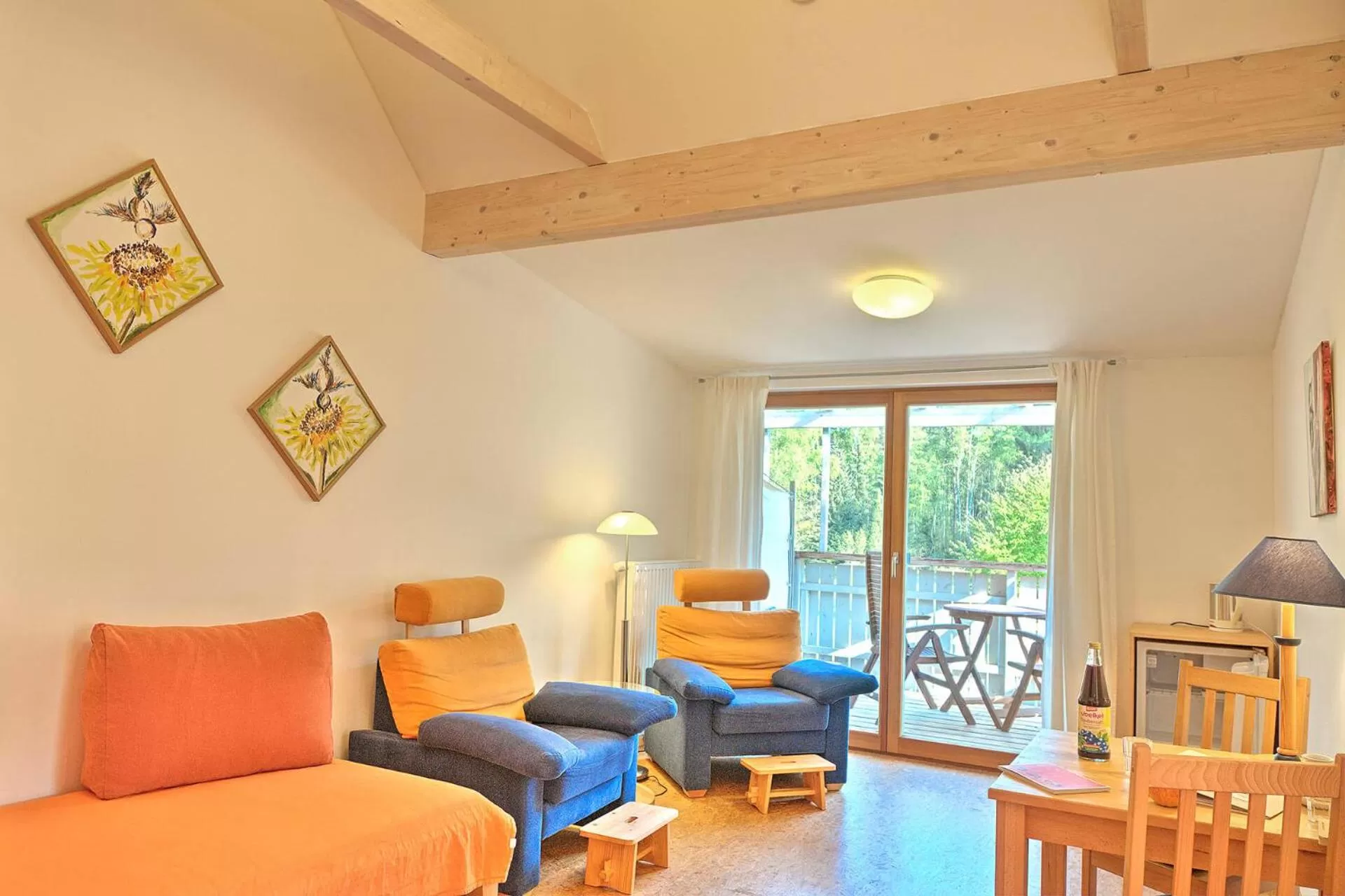 Living room in Biohotel Spöktal