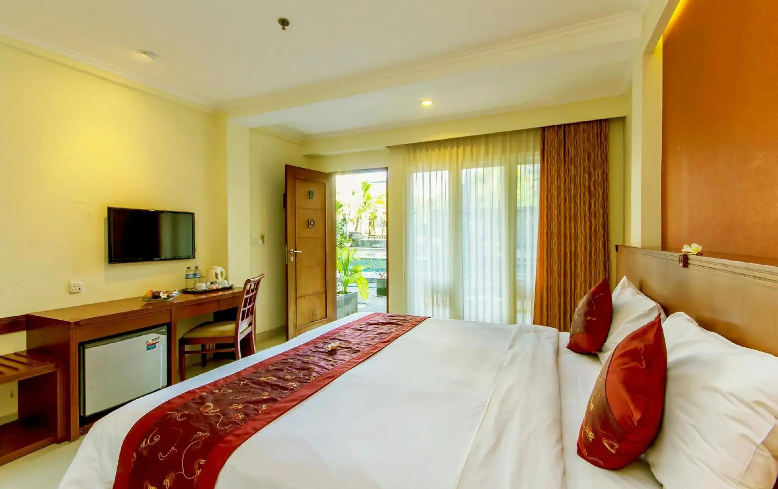 Bedroom, Bed in Restu Bali Hotel