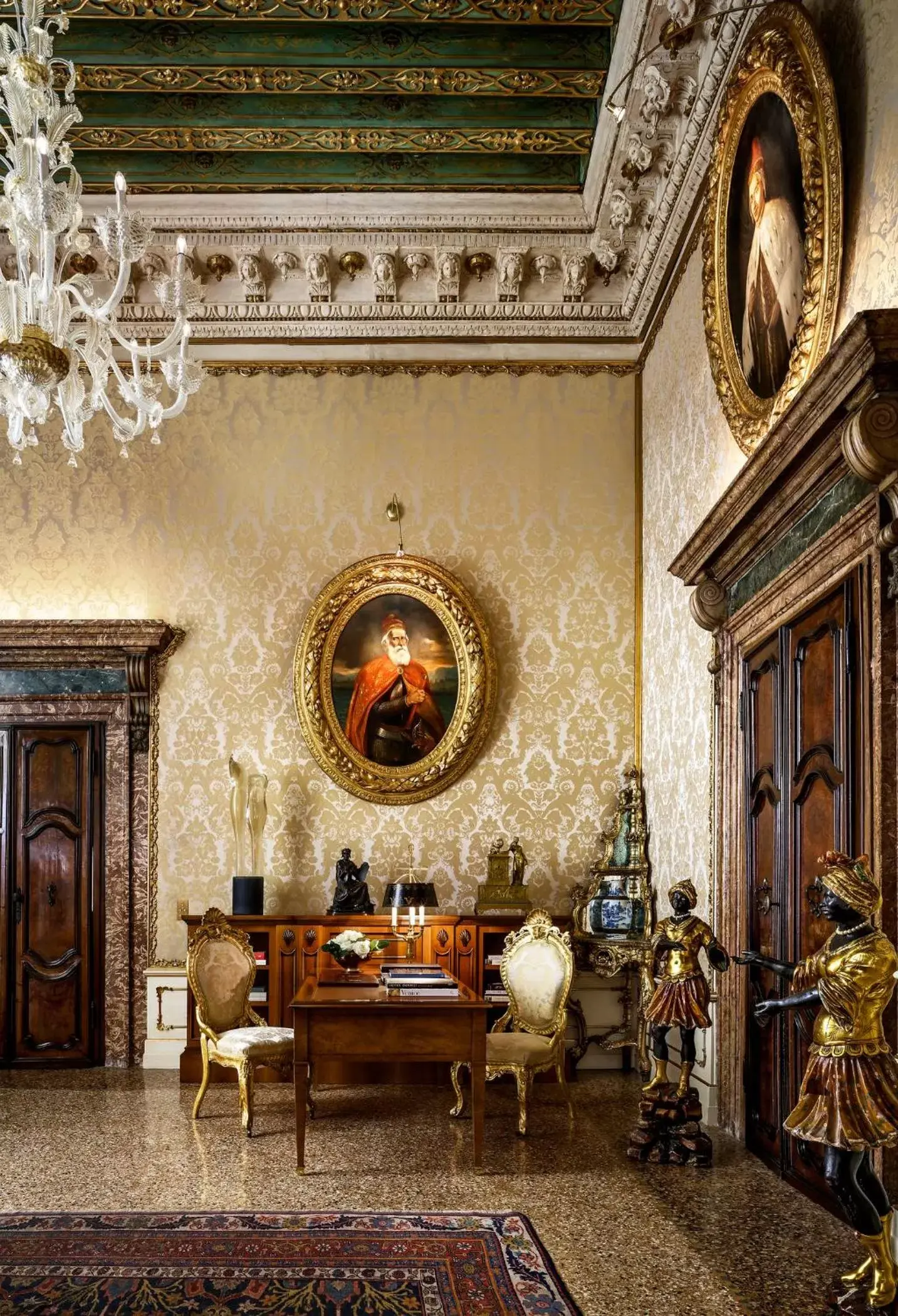 Seating area in Hotel Danieli, Venice