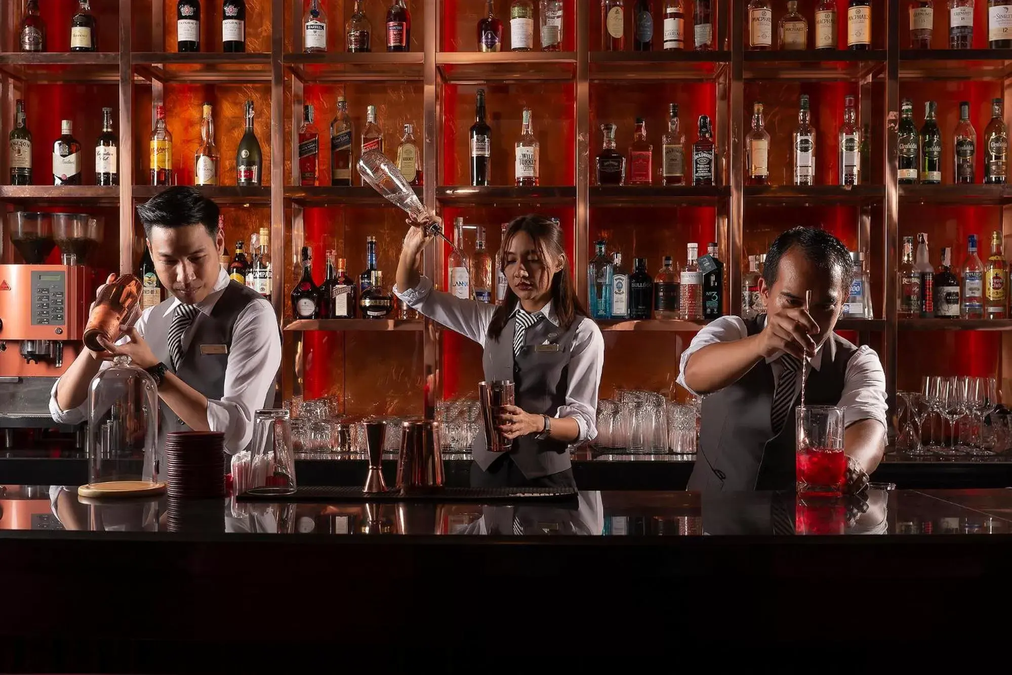 Lounge or bar in The Landmark Bangkok Lounge or bar in The Landmark Bangkok