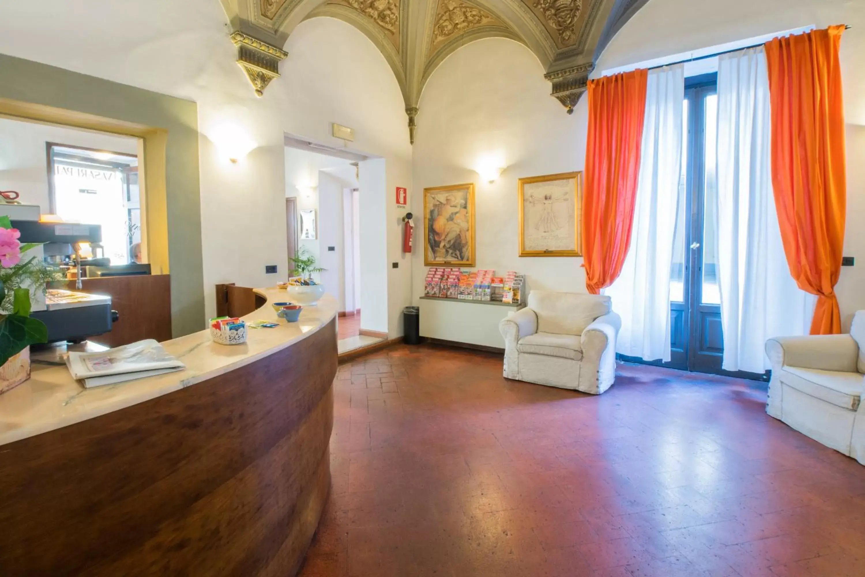 Lobby or reception in Hotel Vasari
