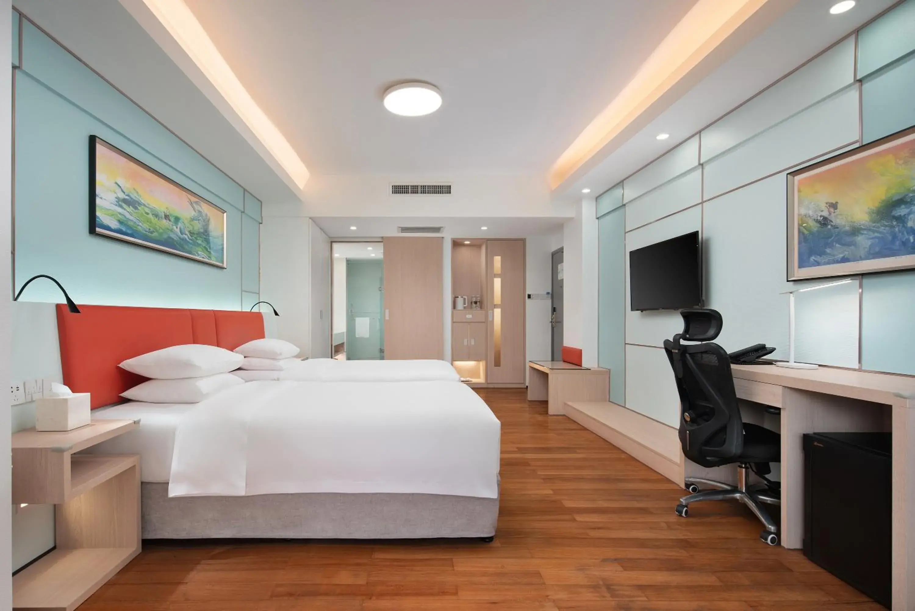 Bed in Horizon Resort & Spa Yalong Bay-Yalong Bay Central Bed in Horizon Resort & Spa Yalong Bay-Yalong Bay Central