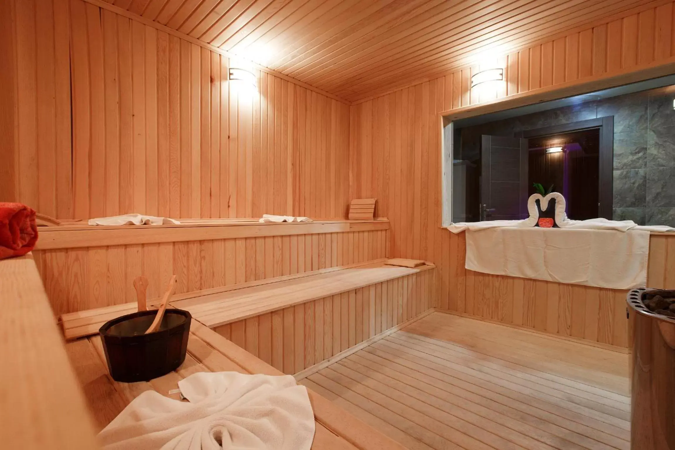 Sauna in Sera Lake Resort Hotel Spa & Aparts