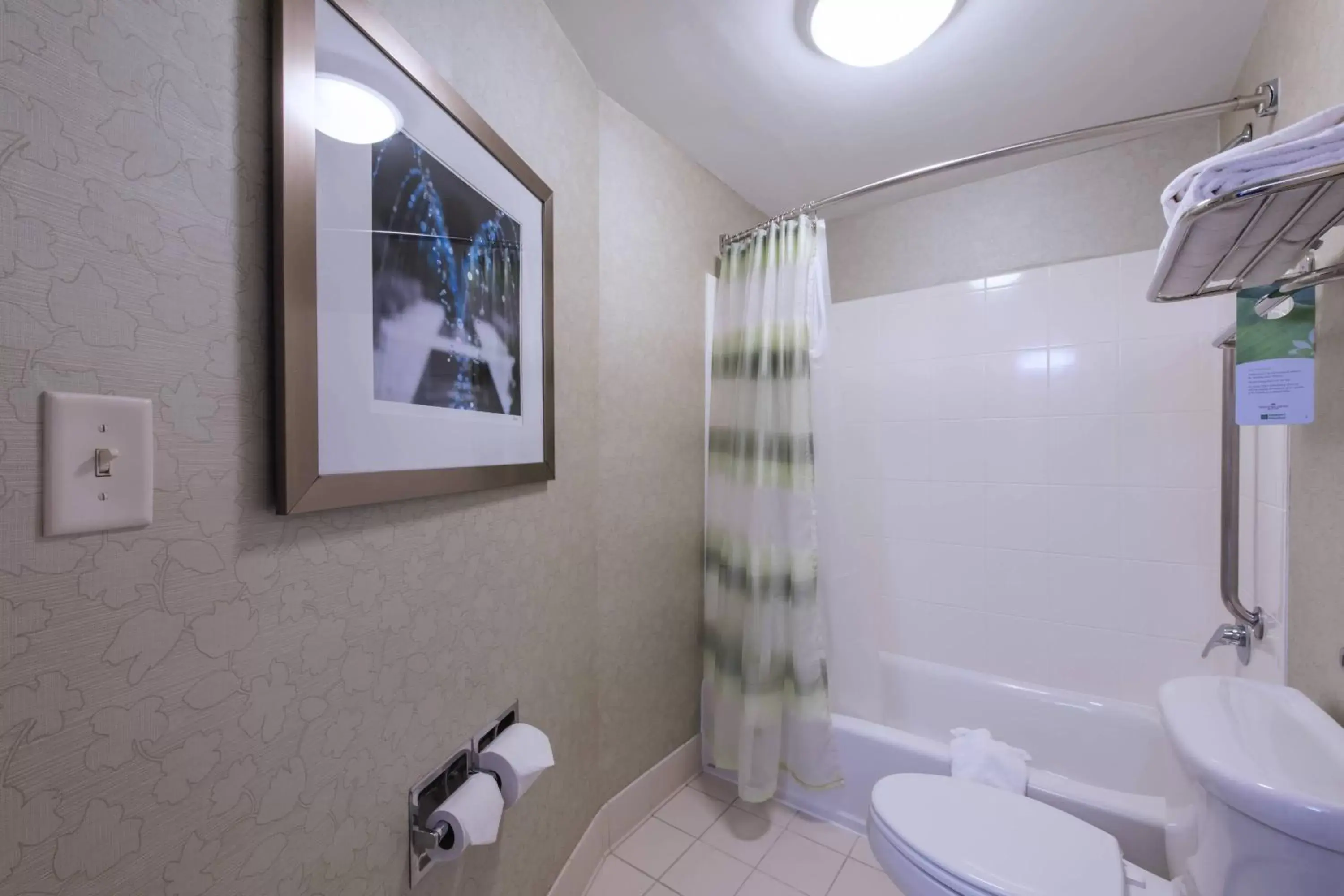 Bathroom in SpringHill Suites Devens Common Center