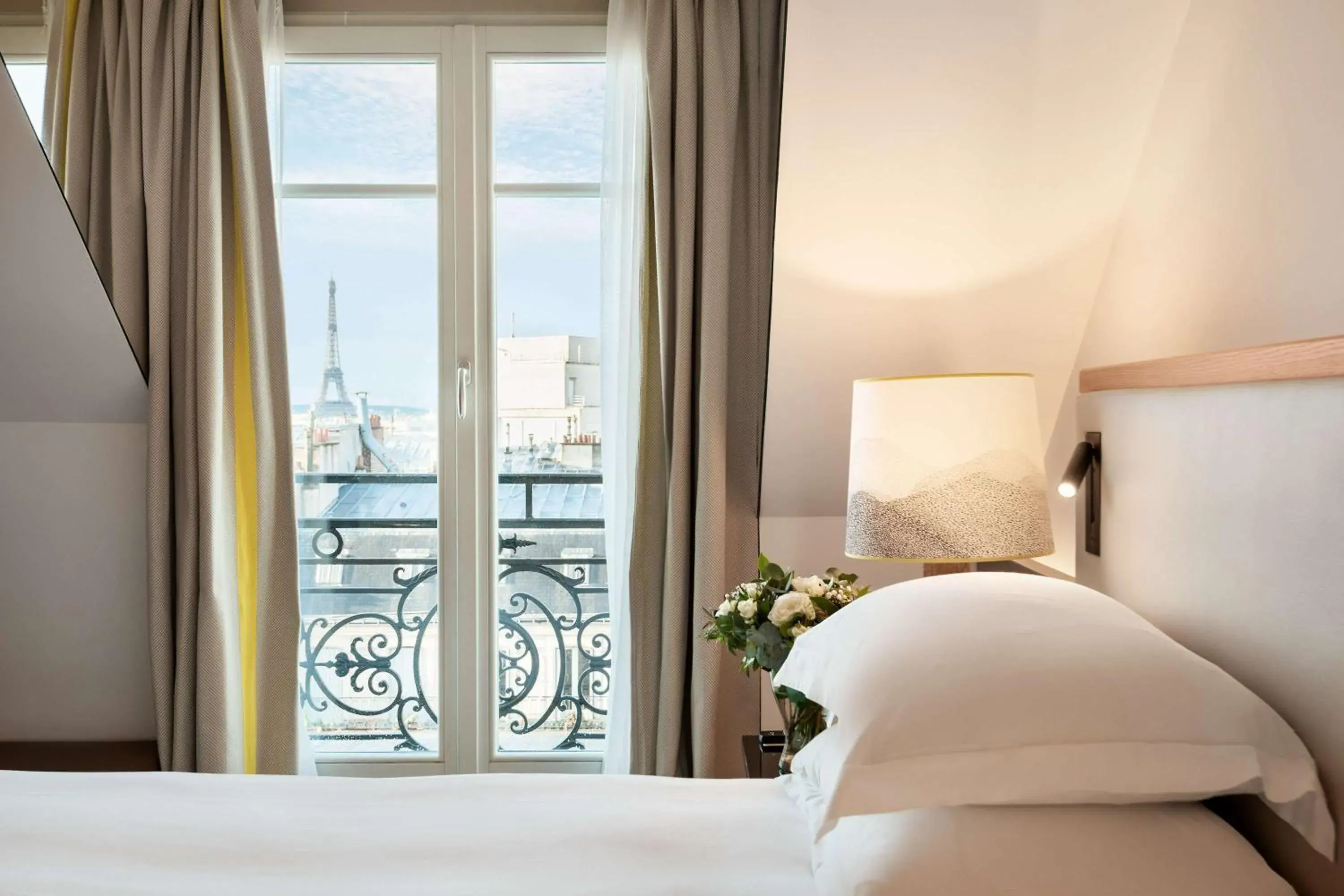 View (from property/room), Bed in Hyatt Paris Madeleine Hotel