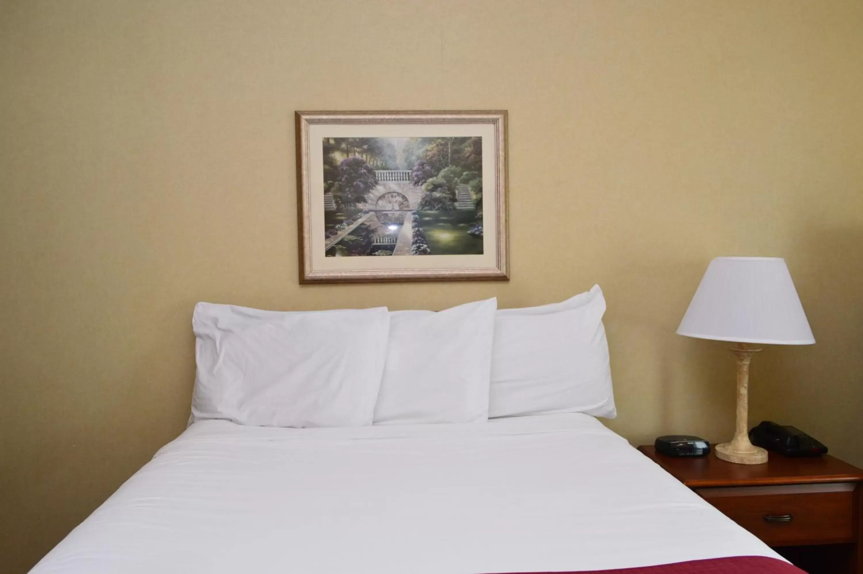 Bed in Manchester Inn & Suites