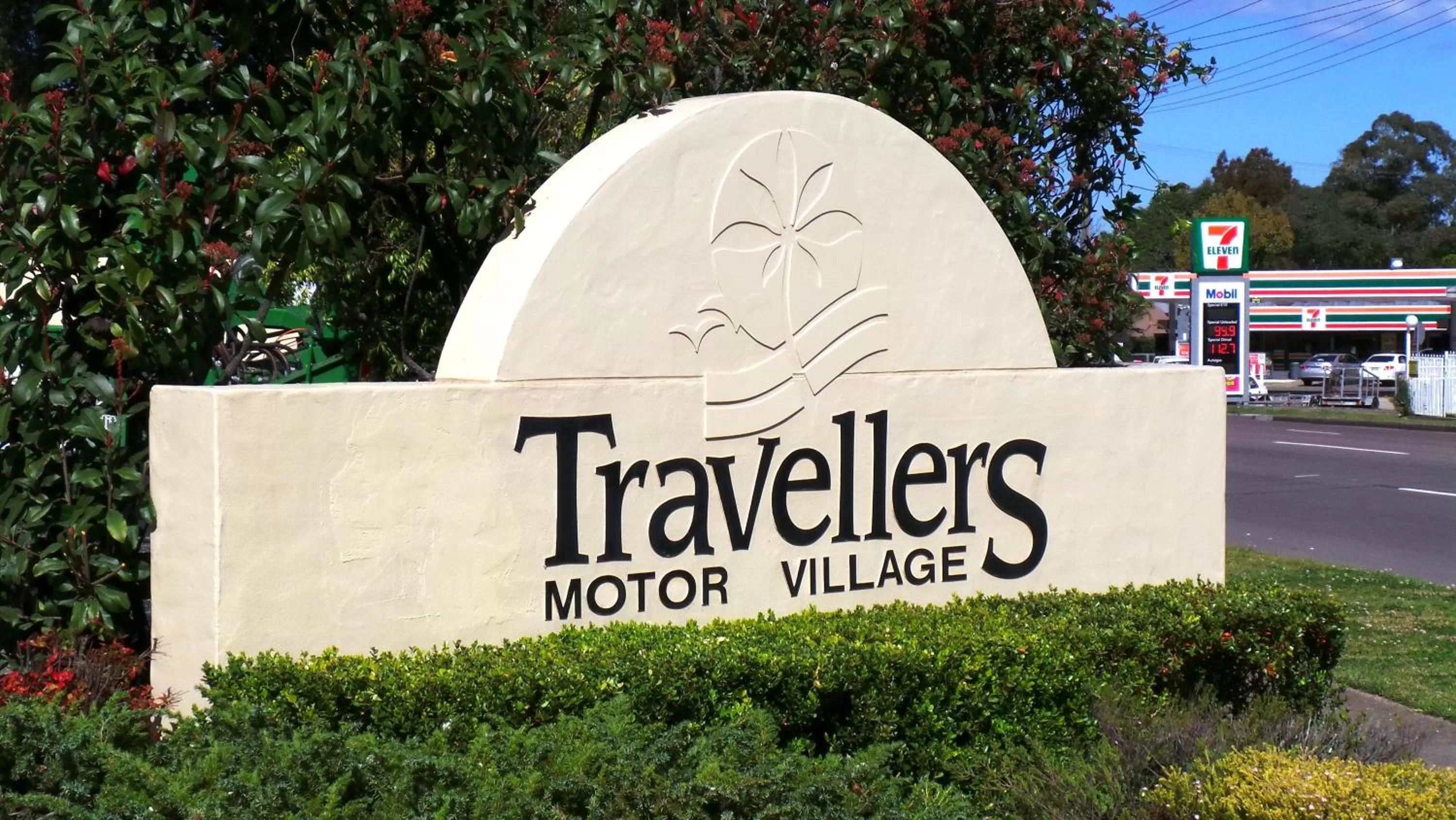Property logo or sign in Travellers Motor Village