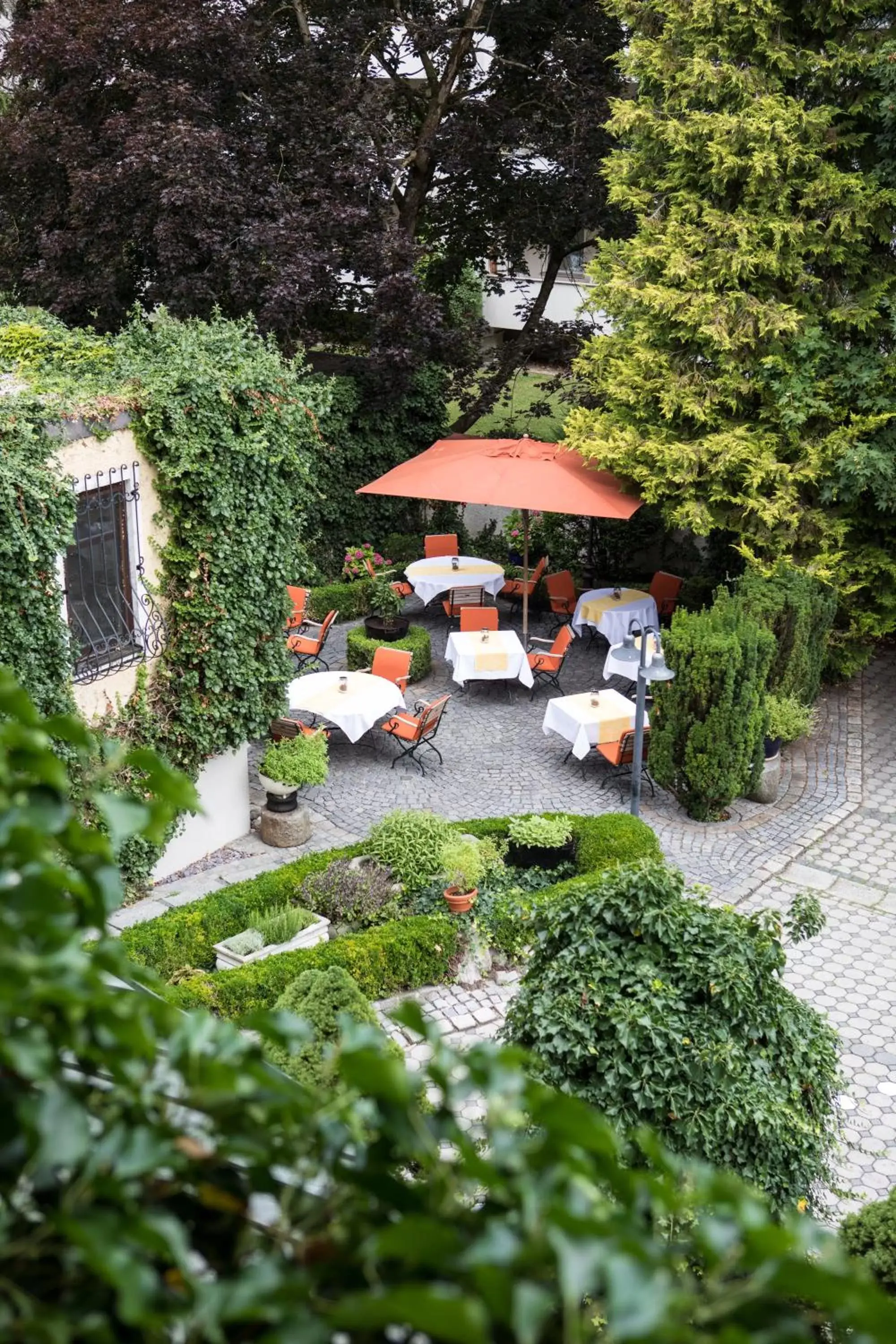 Inner courtyard view, Bird's-eye View in Hotel Fürstenhof