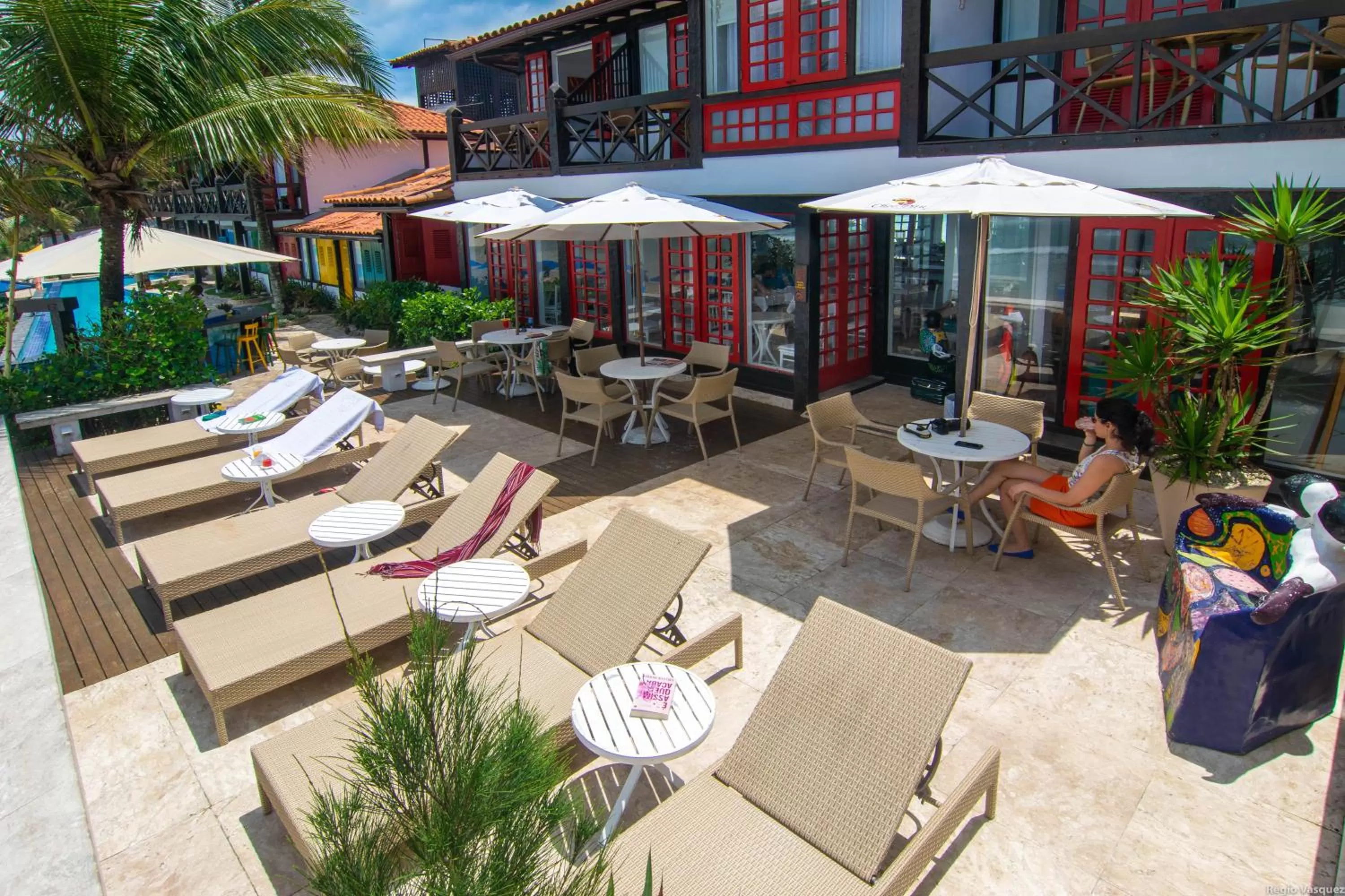 Balcony/Terrace in Chez Pitu Praia Hotel