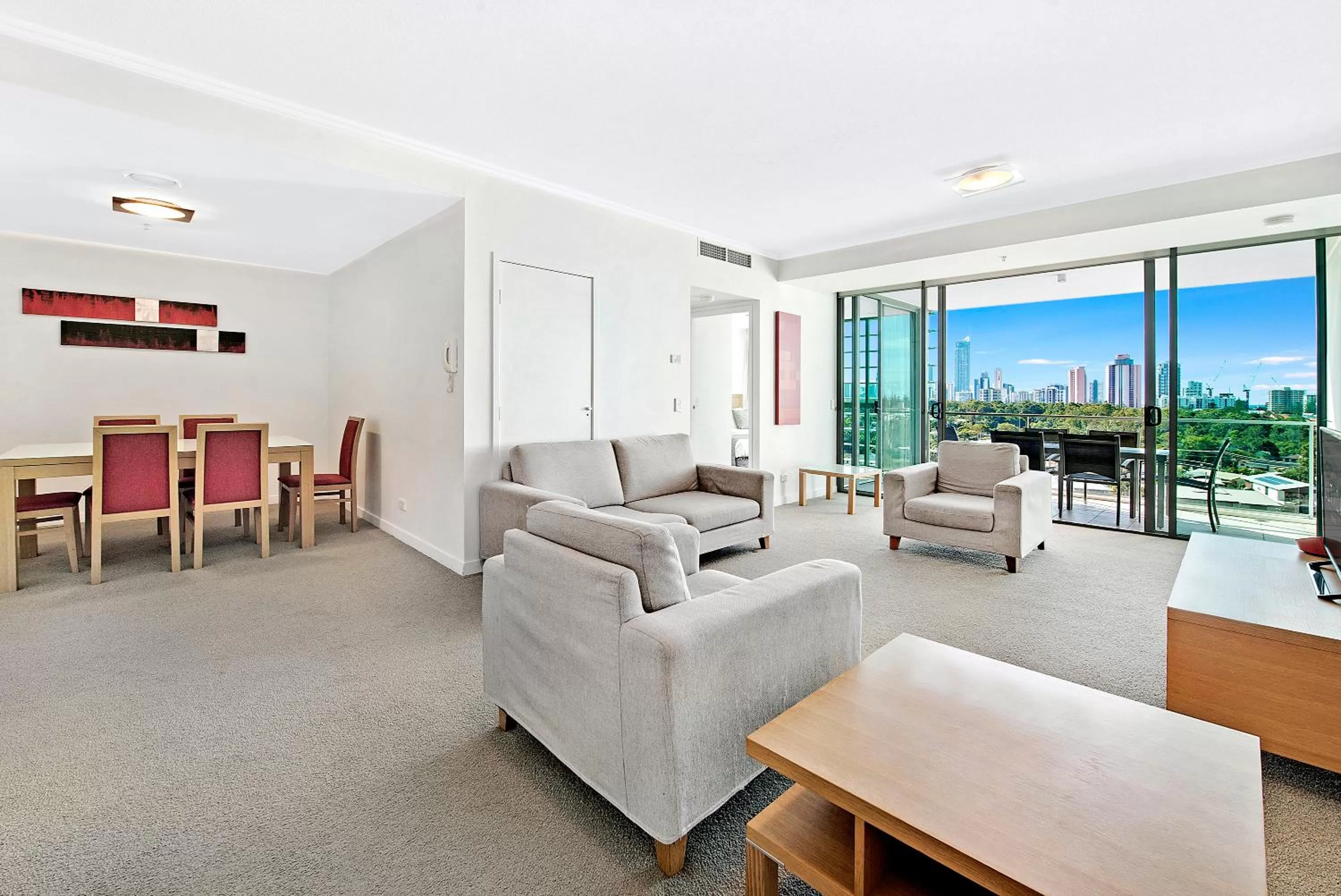 Living room in ULTIQA Freshwater Point Resort Broadbeach