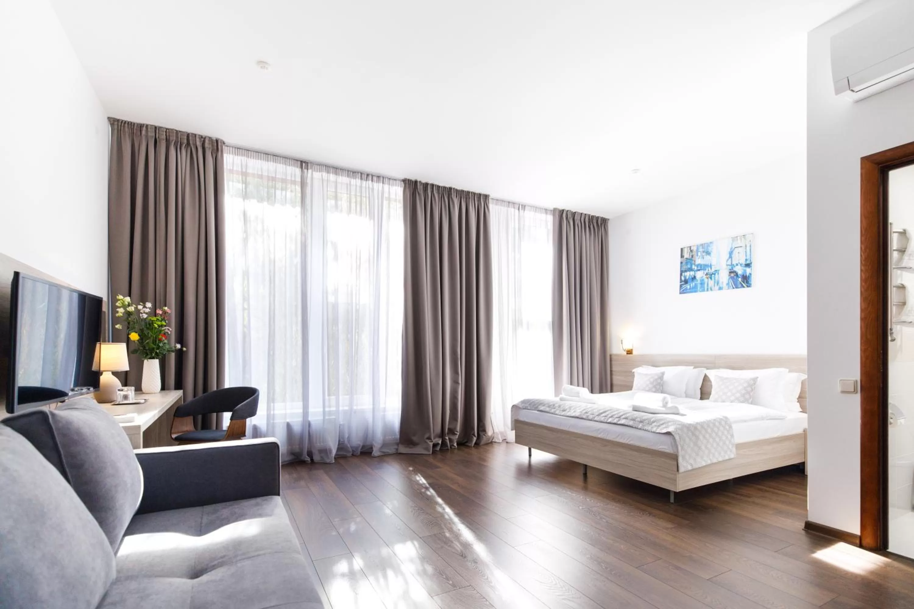 Bed in Hotel Antonio