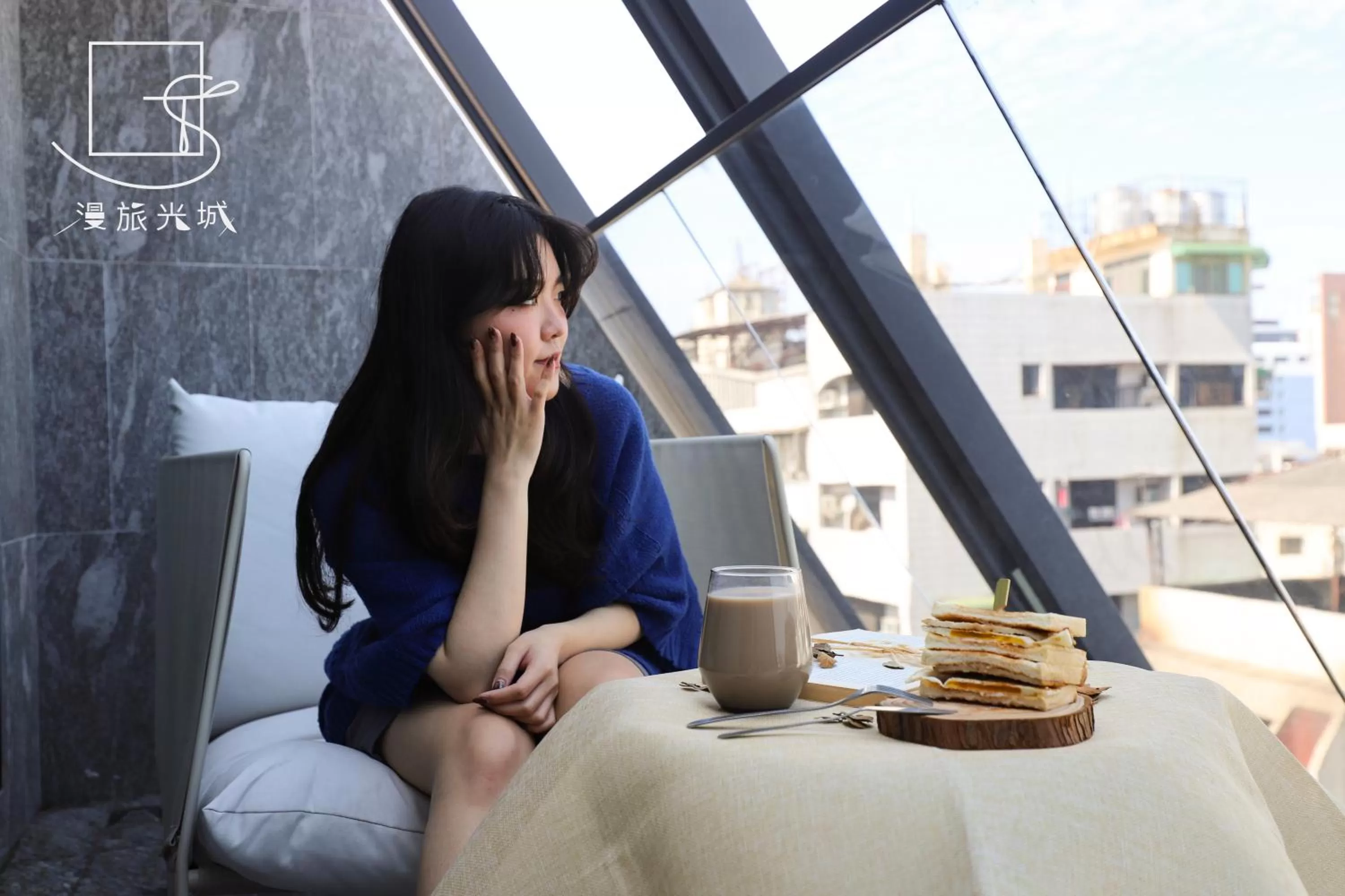 People in Slow Town Hotel-Glowing