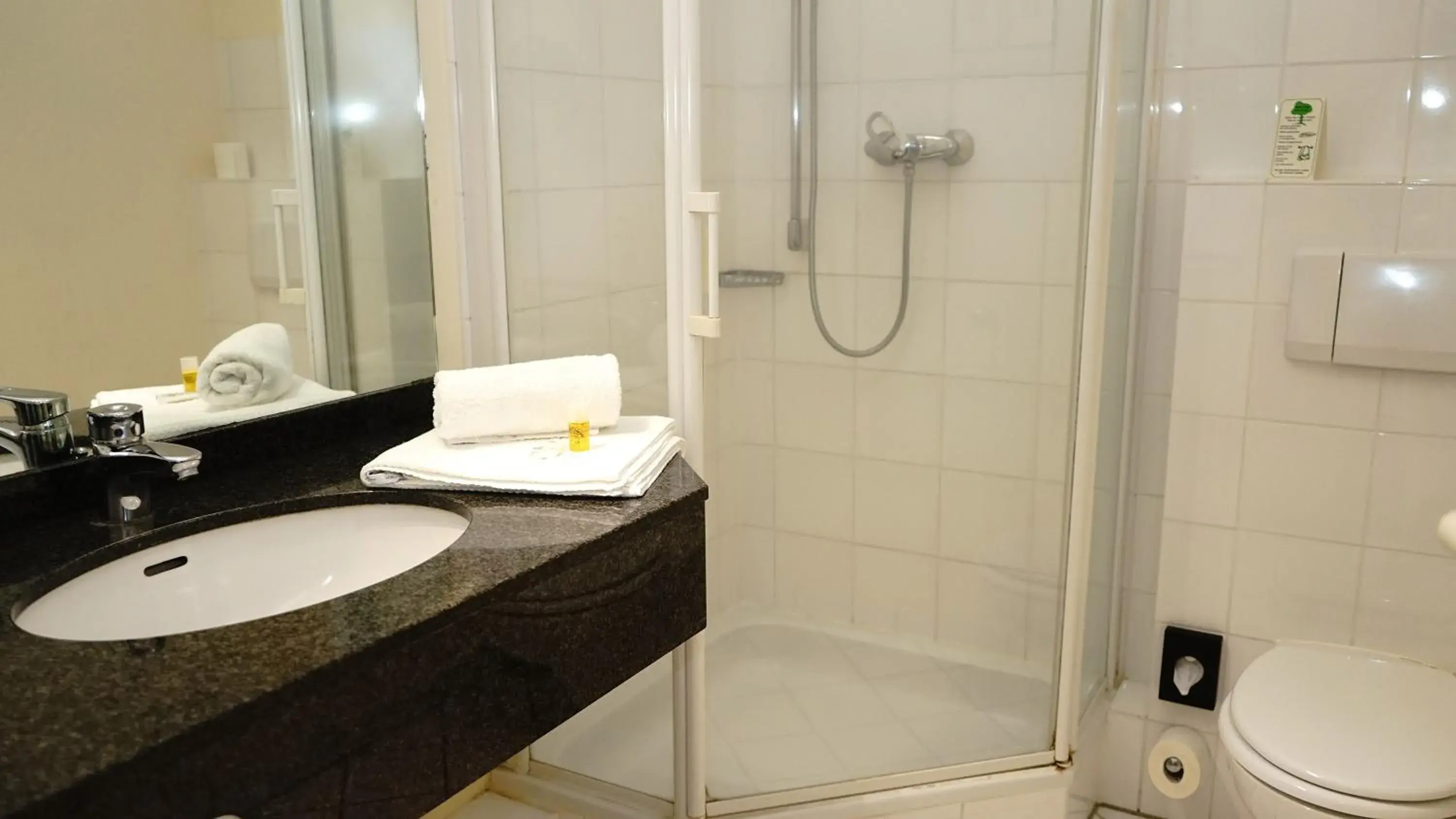 Shower, Bathroom in Entrée Groß Borstel Garni Hotel