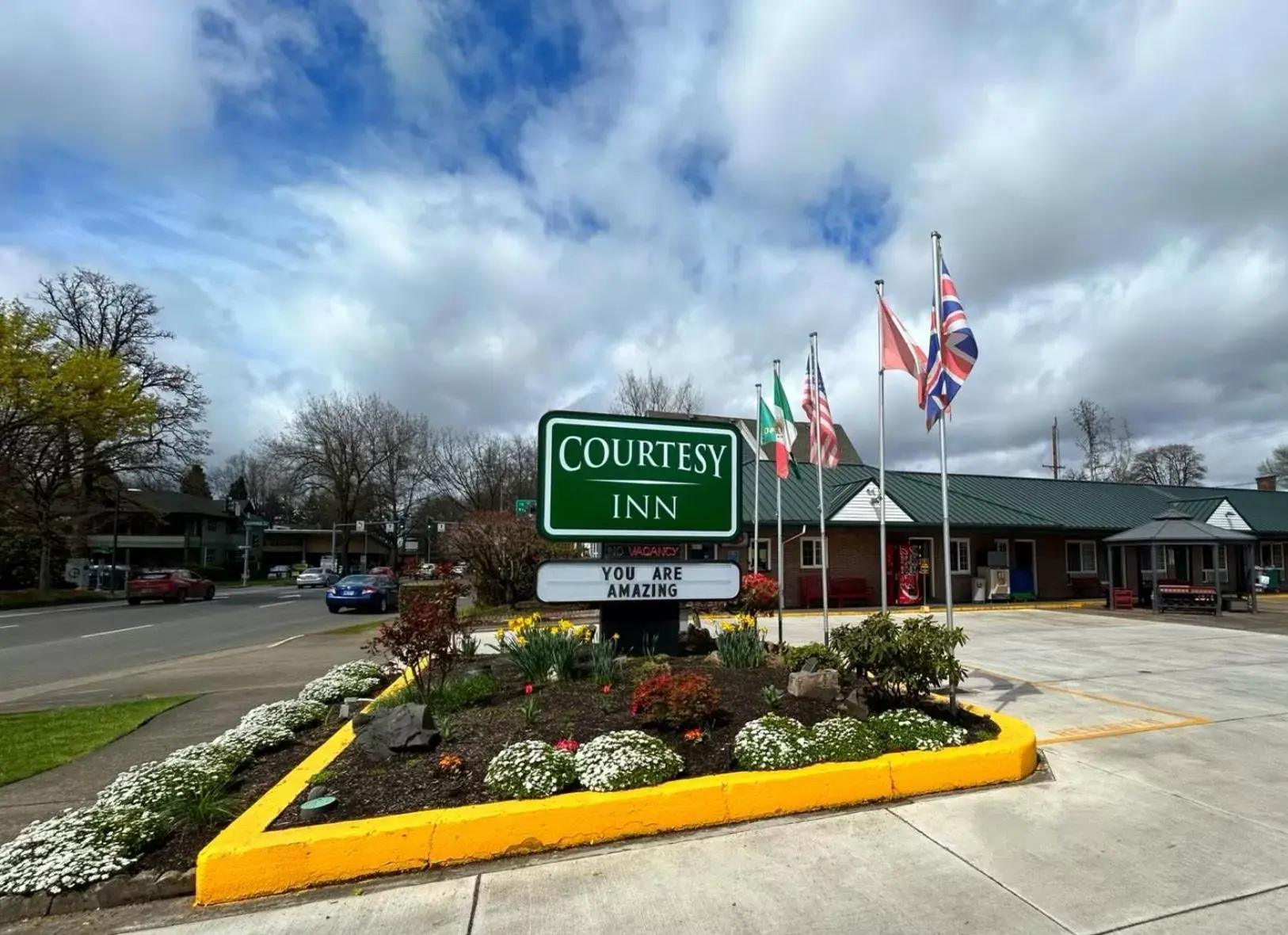 Property logo or sign in Courtesy Inn Downtown Eugene