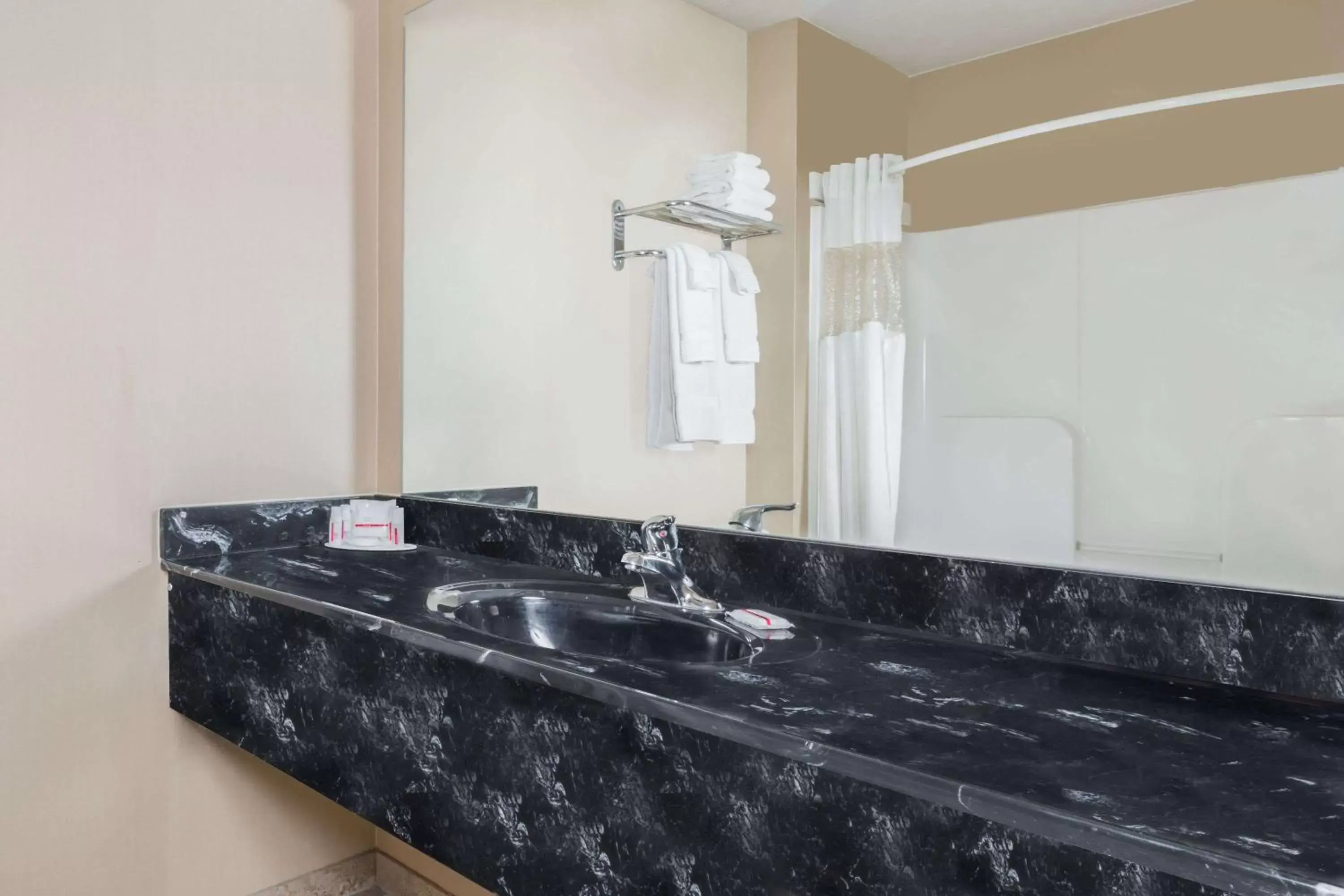 Bathroom in Ramada by Wyndham Strasburg - Shenandoah Valley