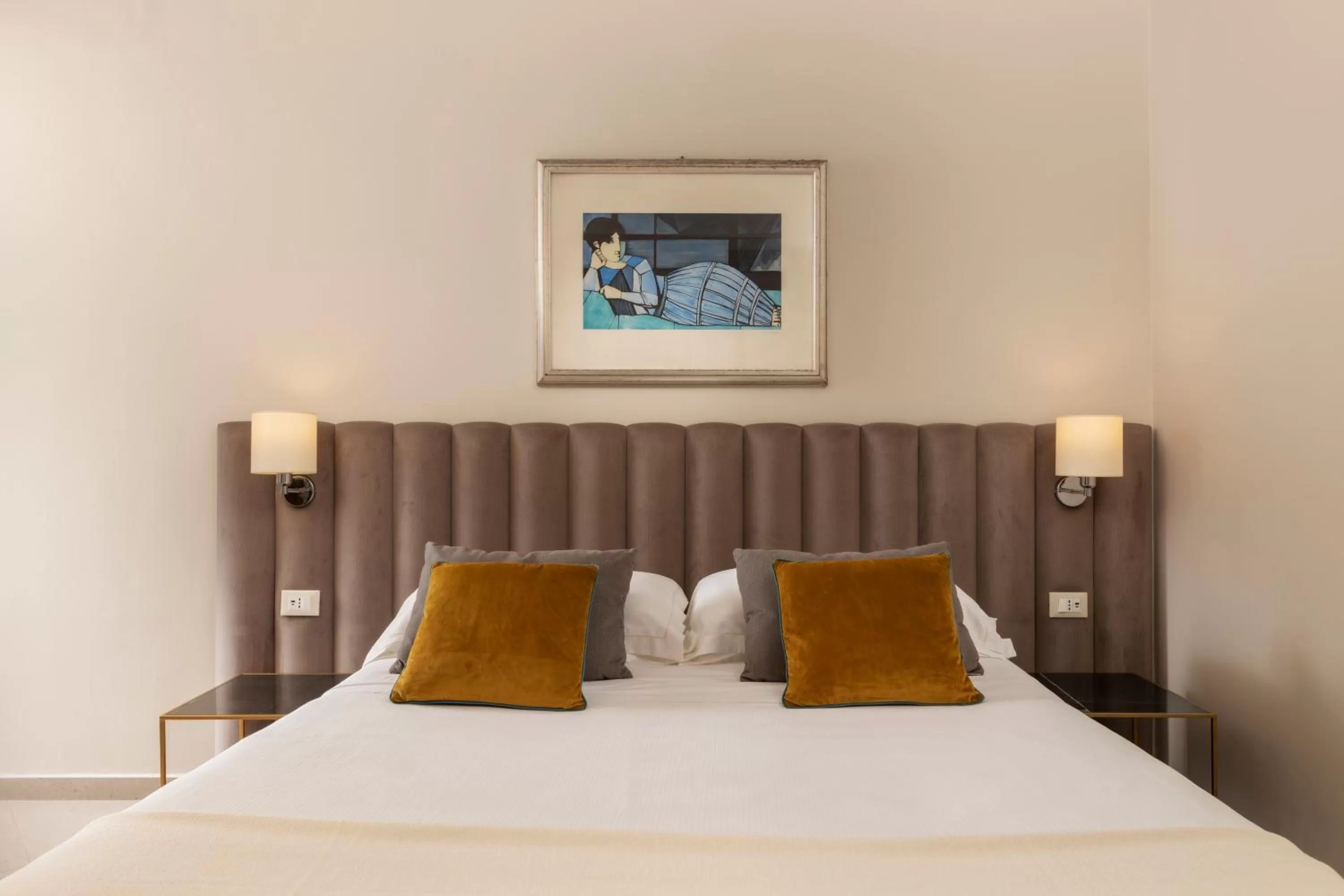 Bed in Hotel Villa Paradiso