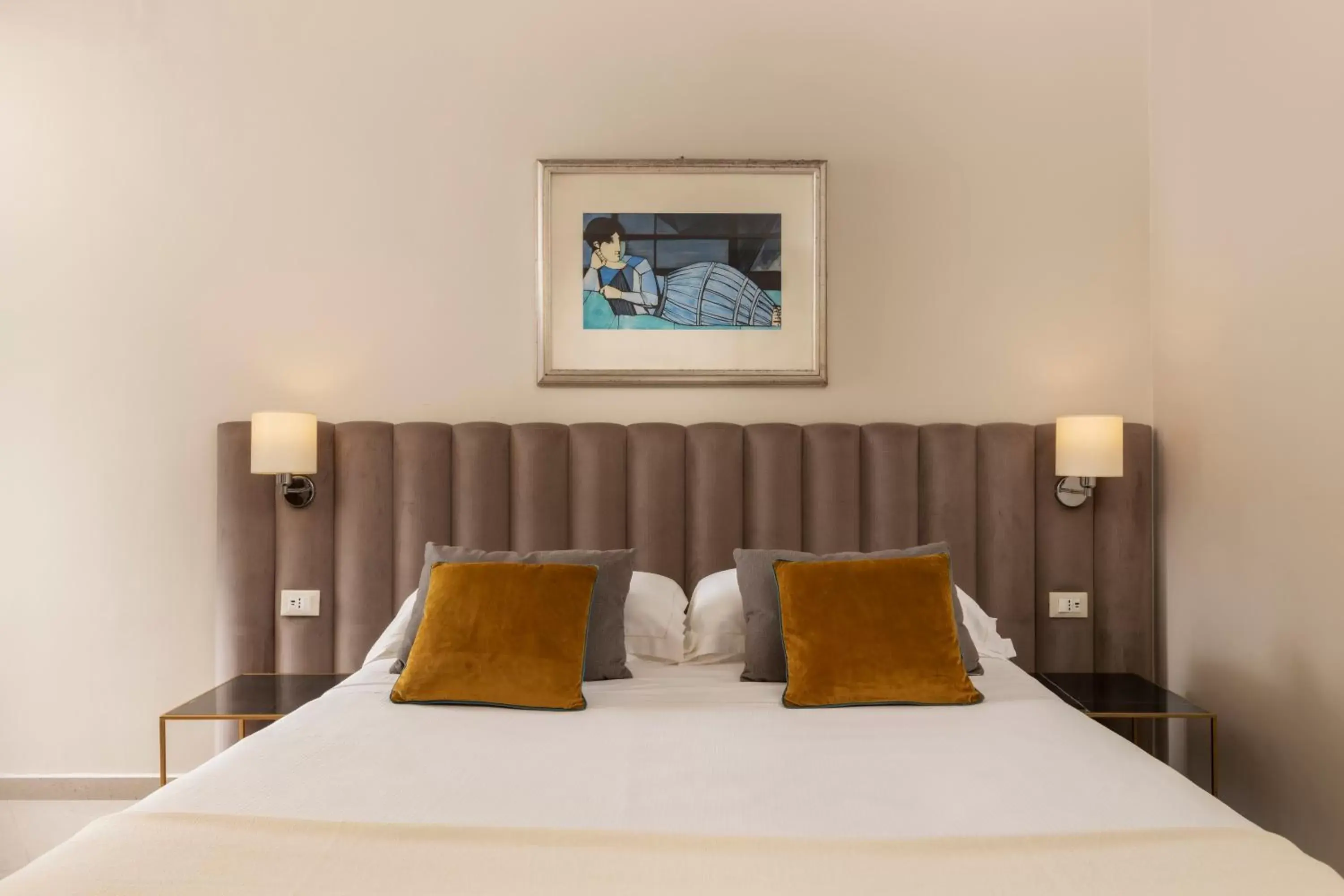 Bed in Hotel Villa Paradiso