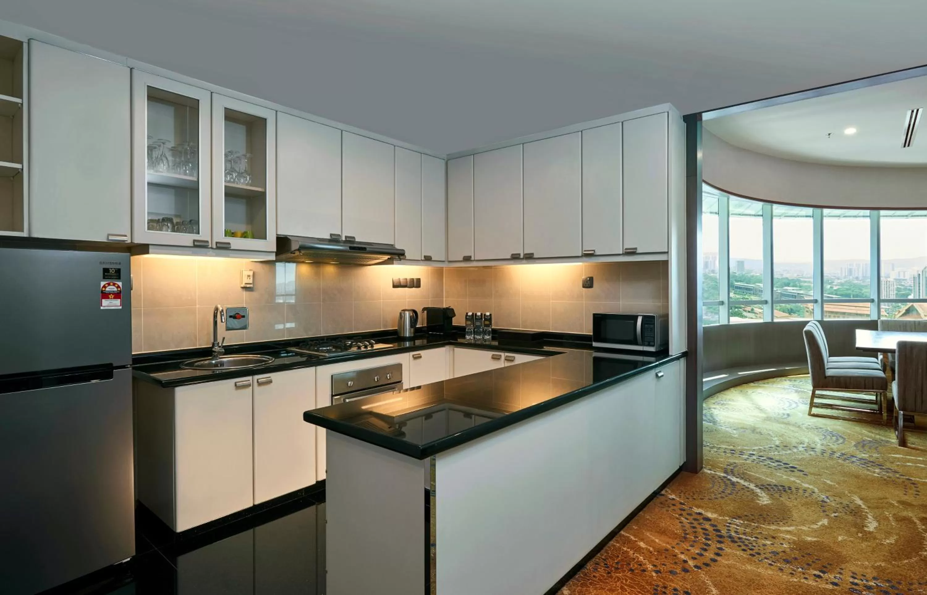 Kitchen or kitchenette in Pullman Kuala Lumpur City Centre Hotel & Residences