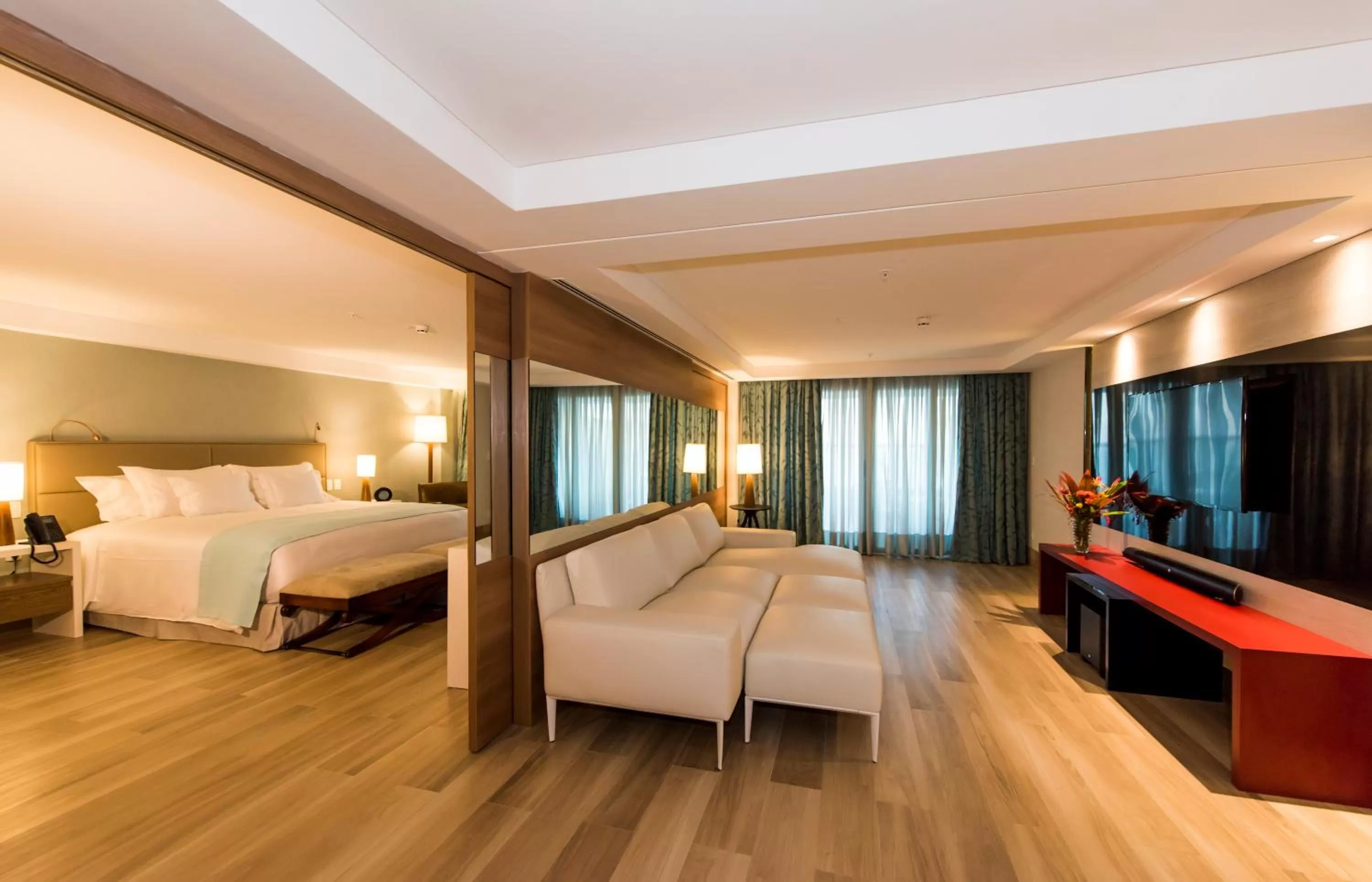 Bed in Vogal Luxury Beach Hotel & SPA