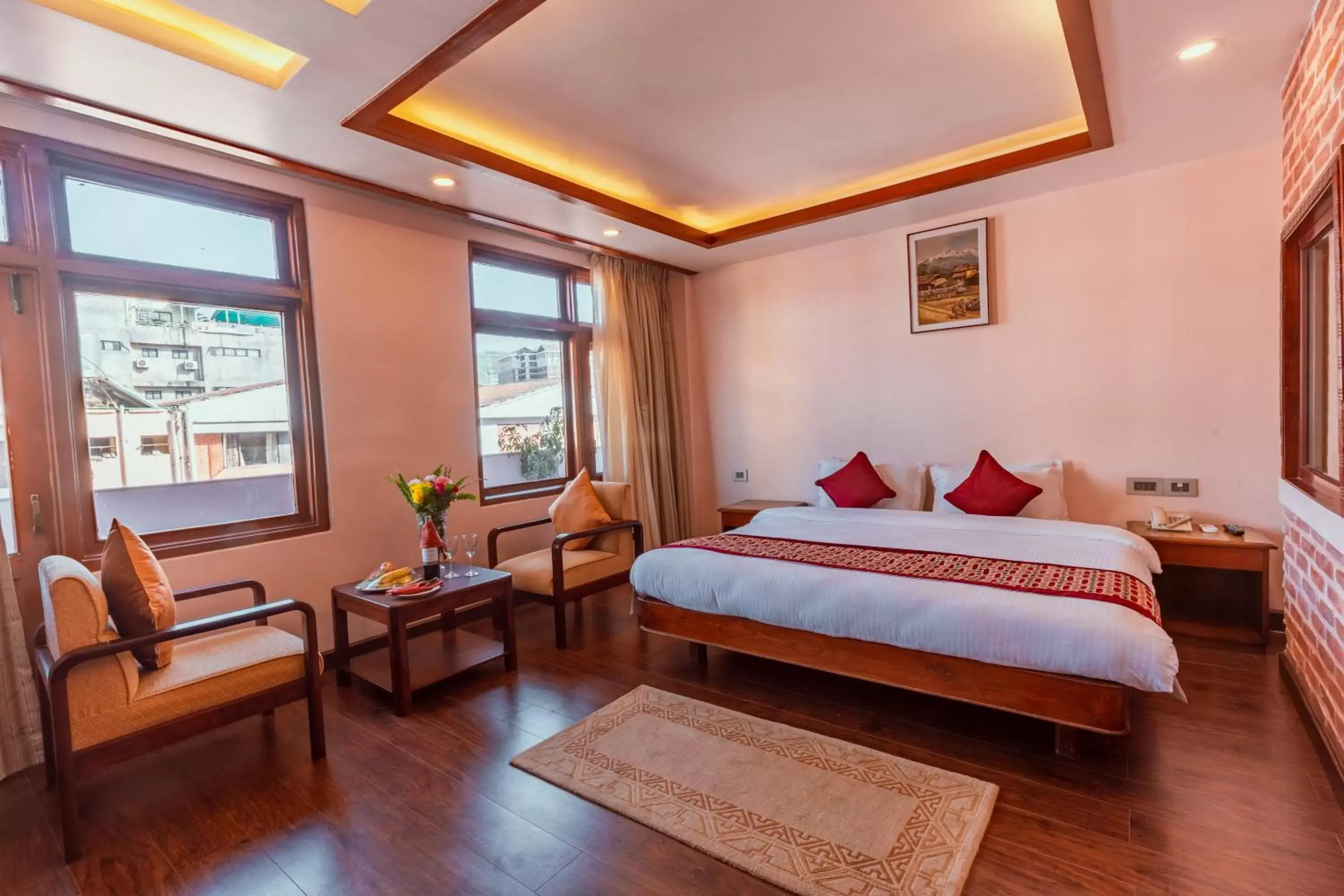 Bed in Hotel Manang - Thamel, Kathmandu Bed in Hotel Manang - Thamel, Kathmandu