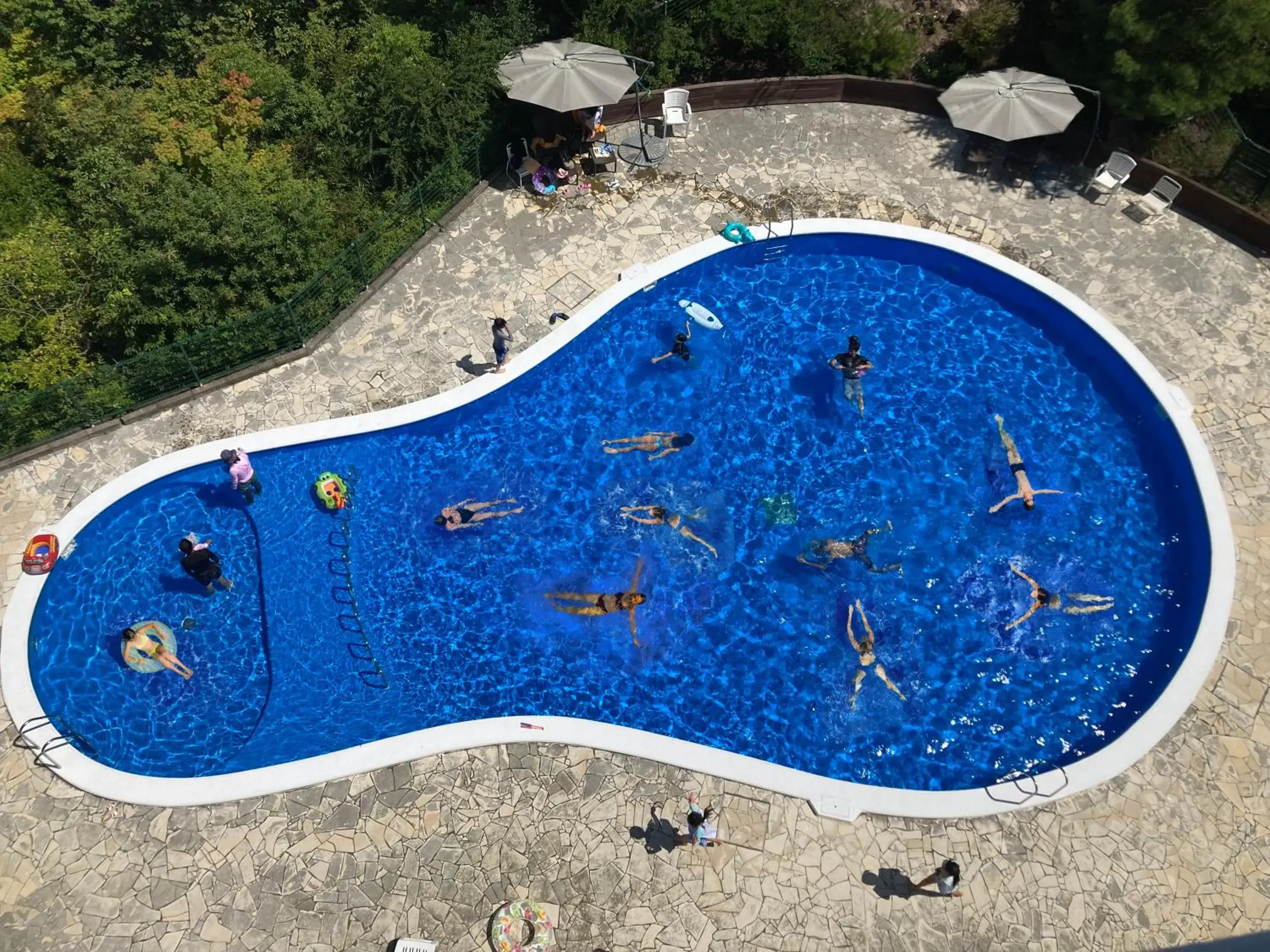 Pool View in Aki Grand Hotel