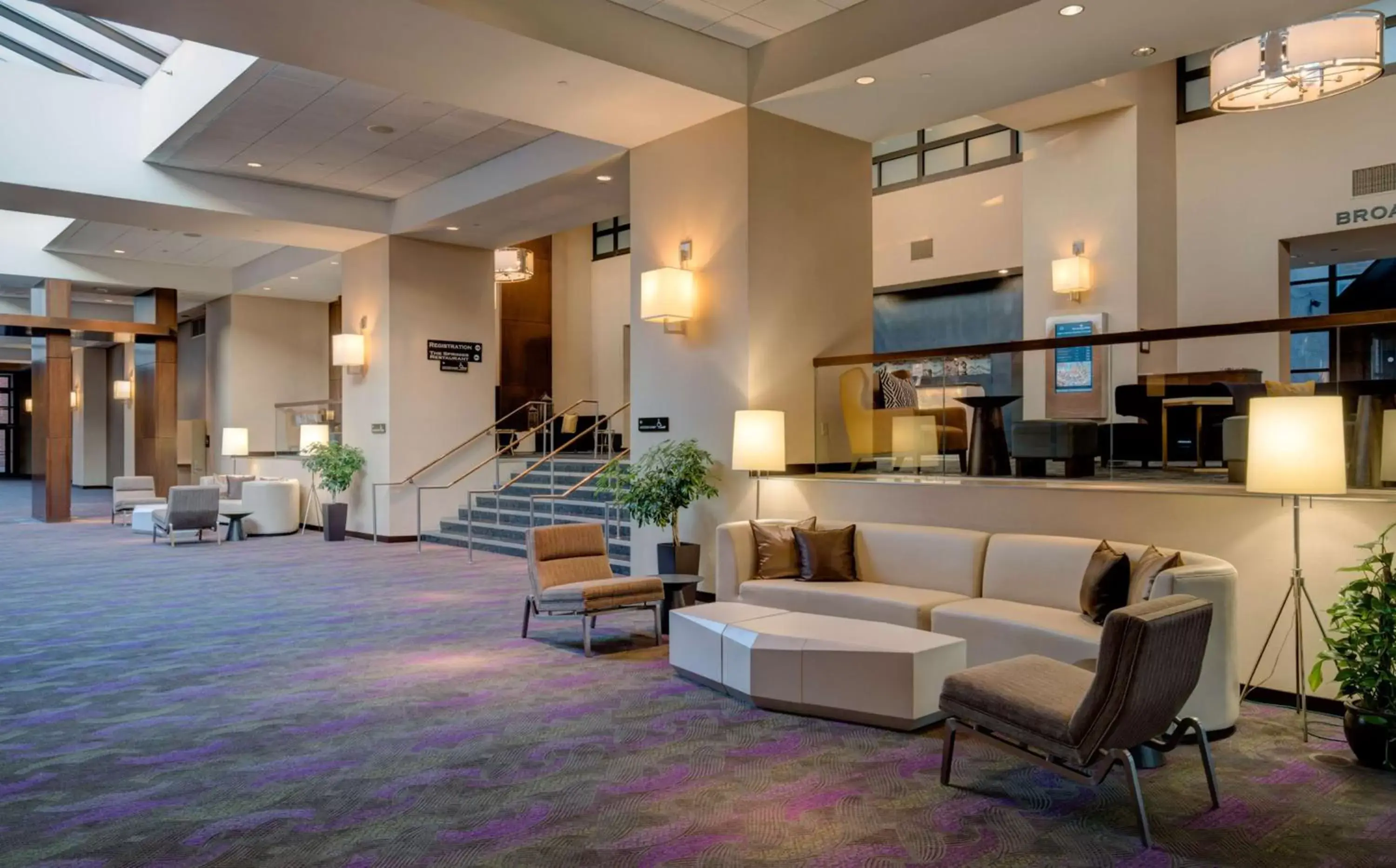 Lobby or reception, Lobby/Reception in The Saratoga Hilton