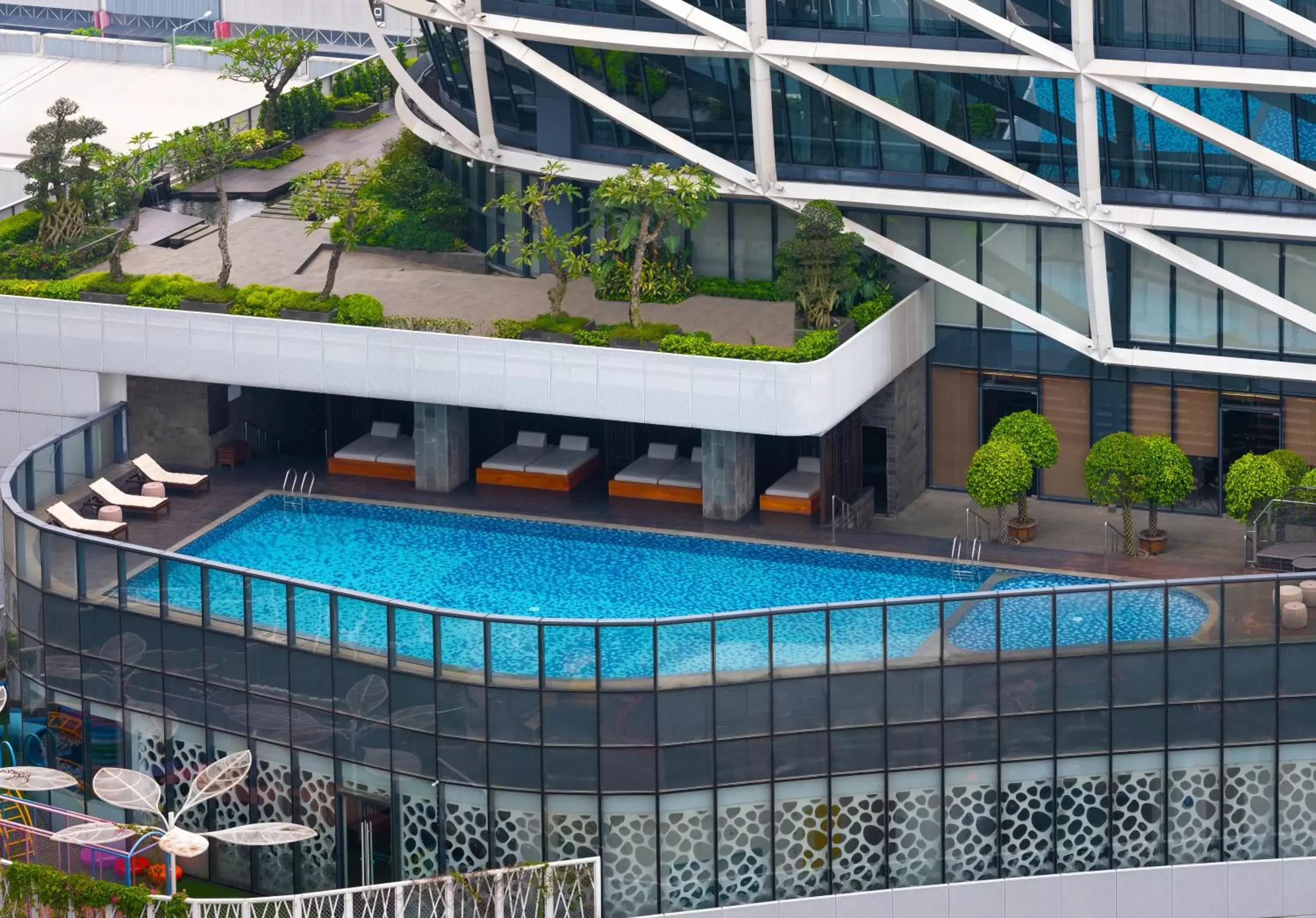 Swimming pool, Pool View in JHL Solitaire Gading Serpong