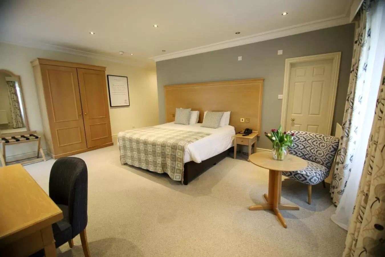 Bedroom, Bed in Mercure Gloucester Bowden Hall Hotel