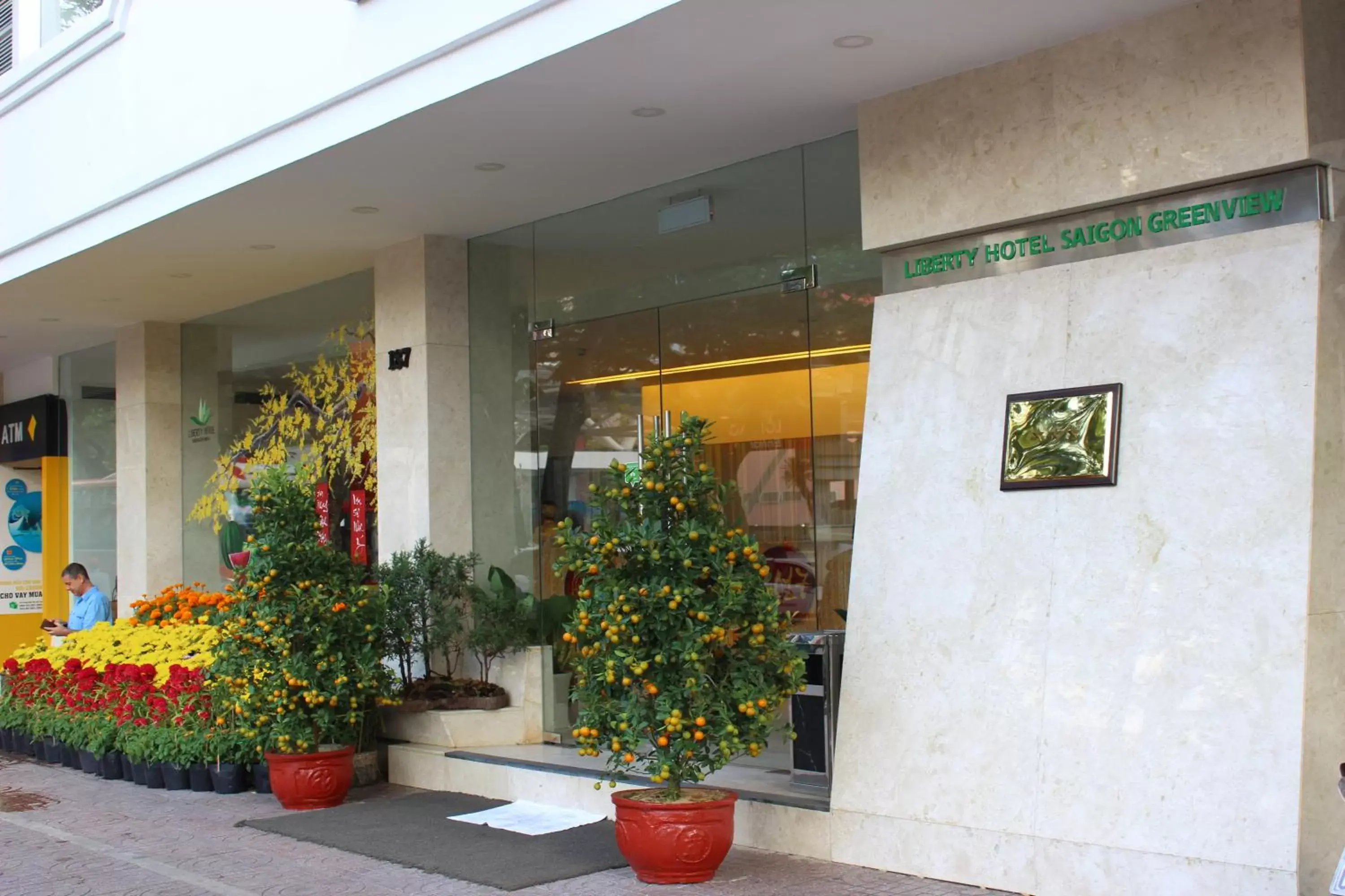 Facade/entrance in Liberty Hotel Saigon Greenview