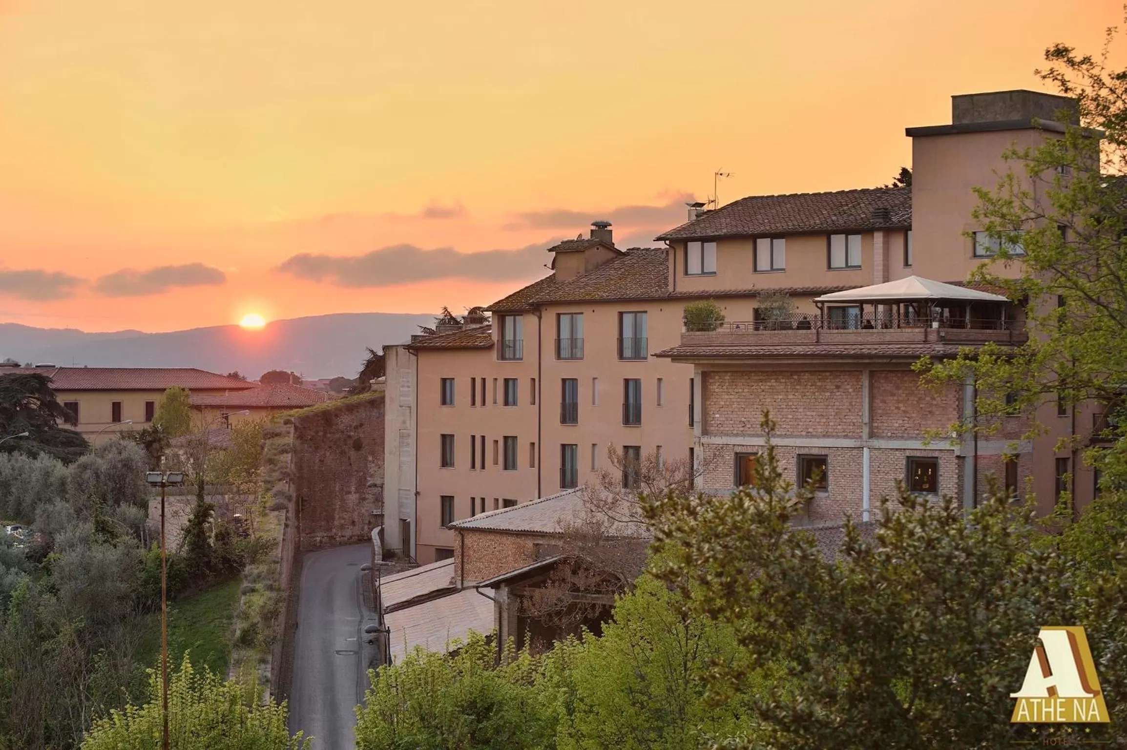 Bird's eye view in Hotel Athena