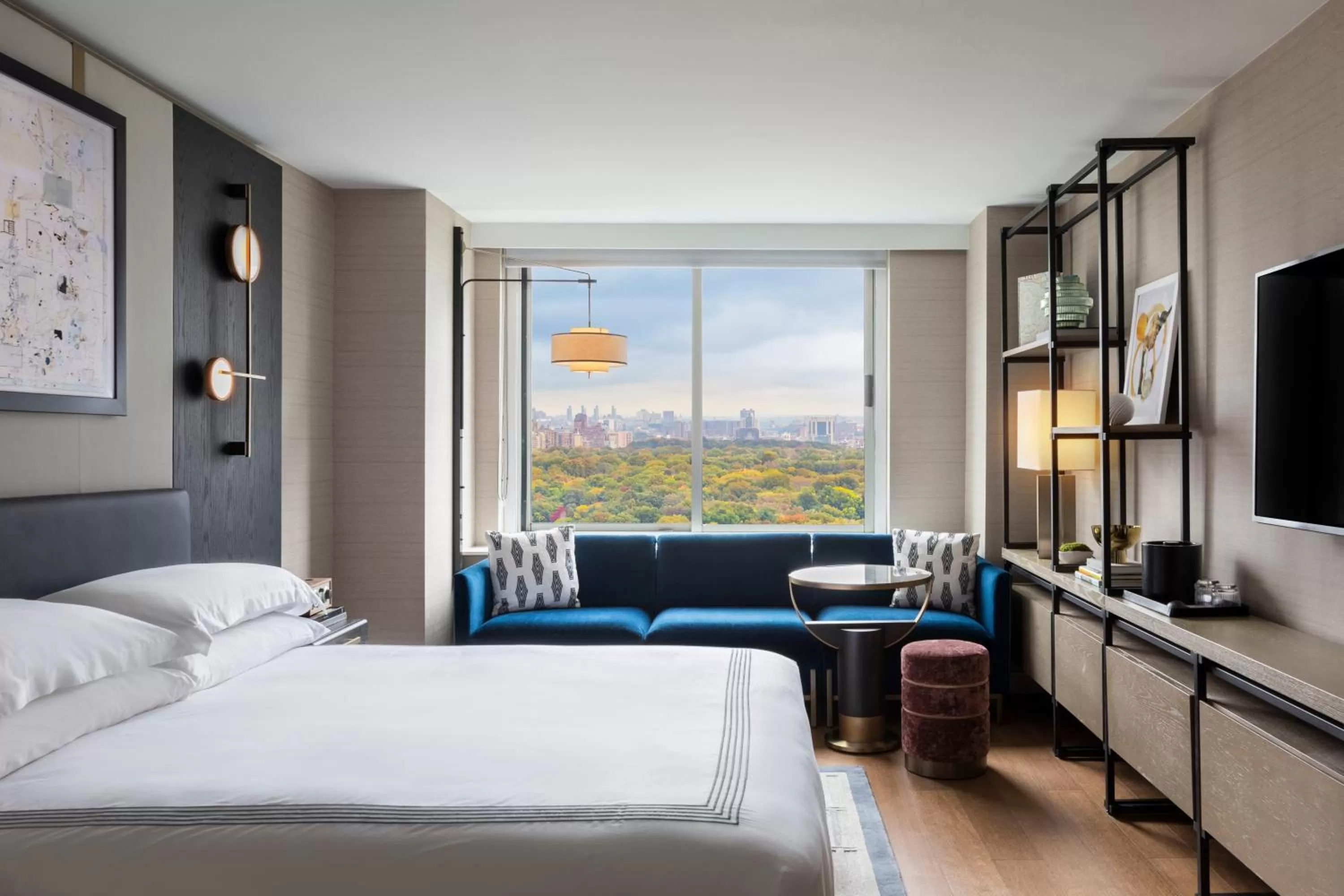 View (from property/room), Bed in Thompson Central Park New York, by Hyatt