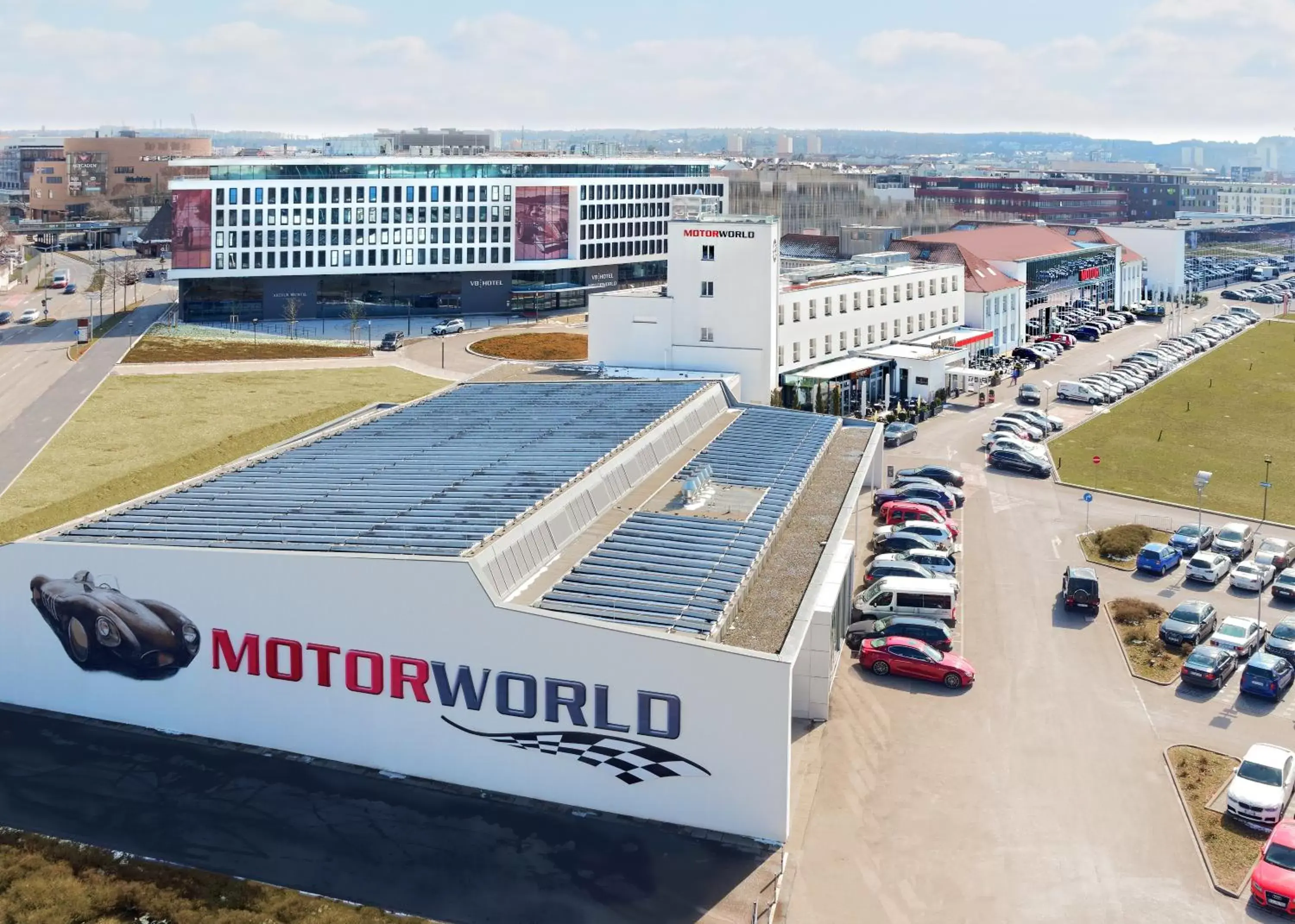 Facade/entrance in V8 HOTEL Motorworld Region Stuttgart Facade/entrance in V8 HOTEL Motorworld Region Stuttgart
