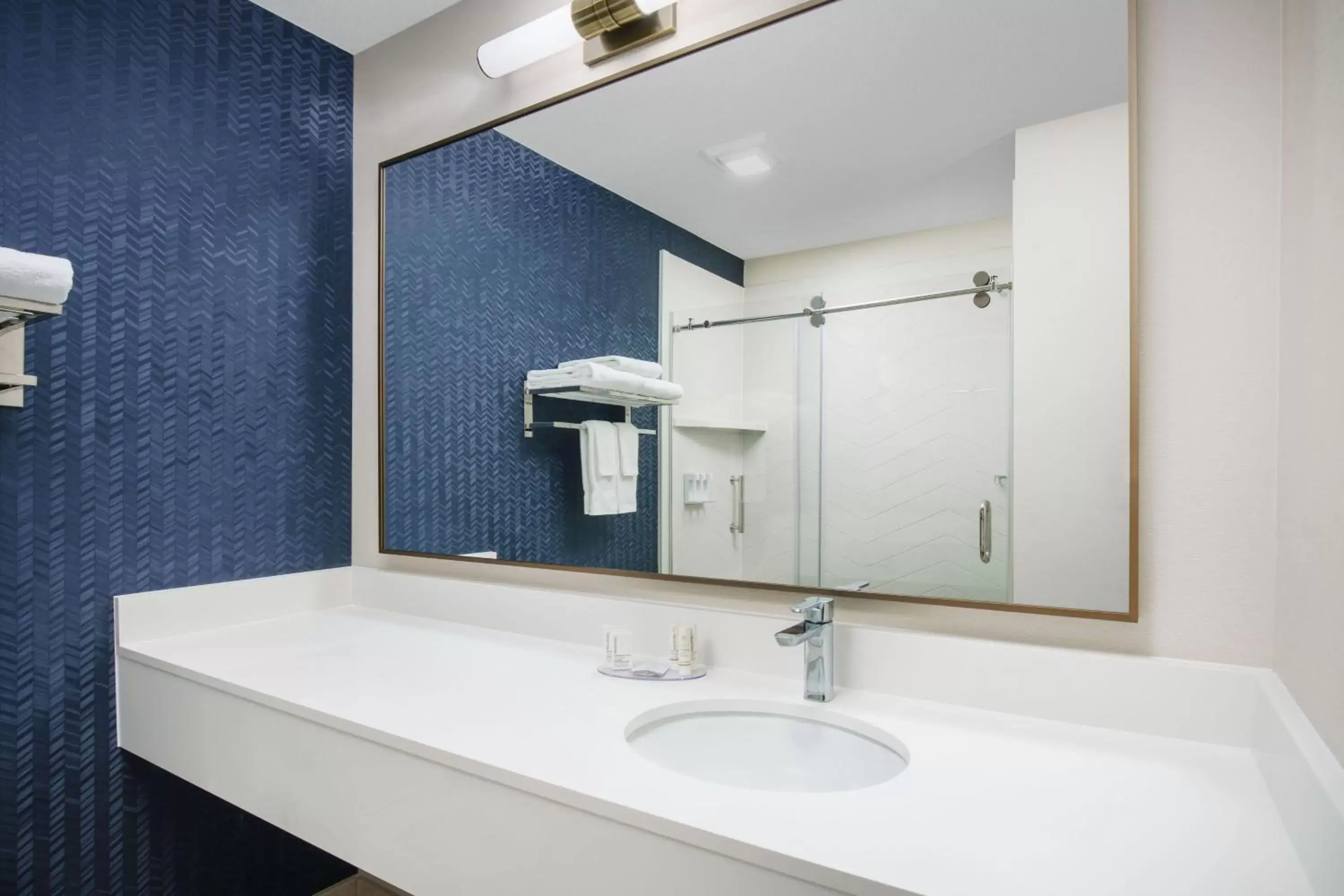 Bathroom in Fairfield Inn by Marriott Joliet South