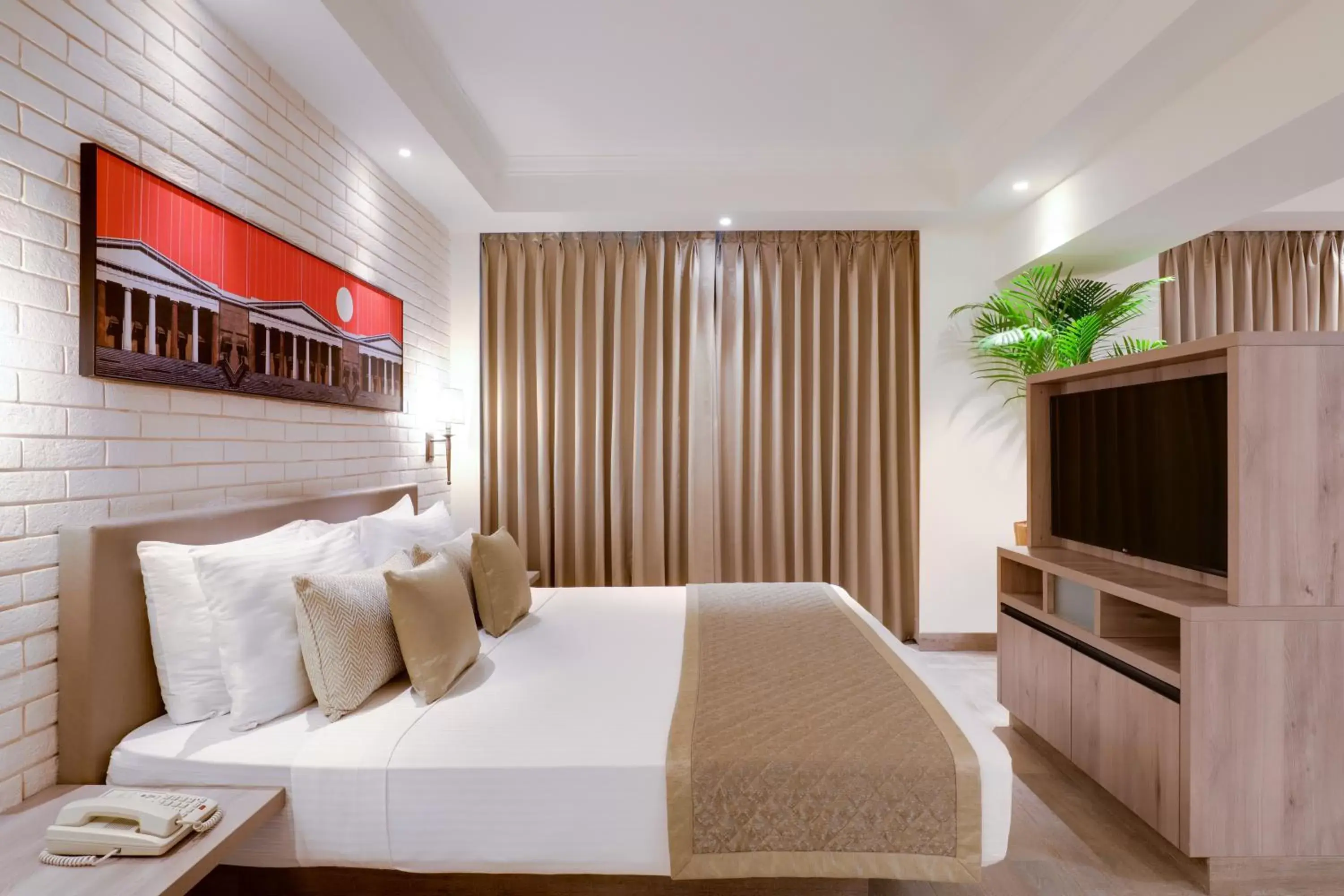 Bedroom, Bed in Lemon Tree Premier, Mumbai International Airport Bedroom, Bed in Lemon Tree Premier, Mumbai International Airport