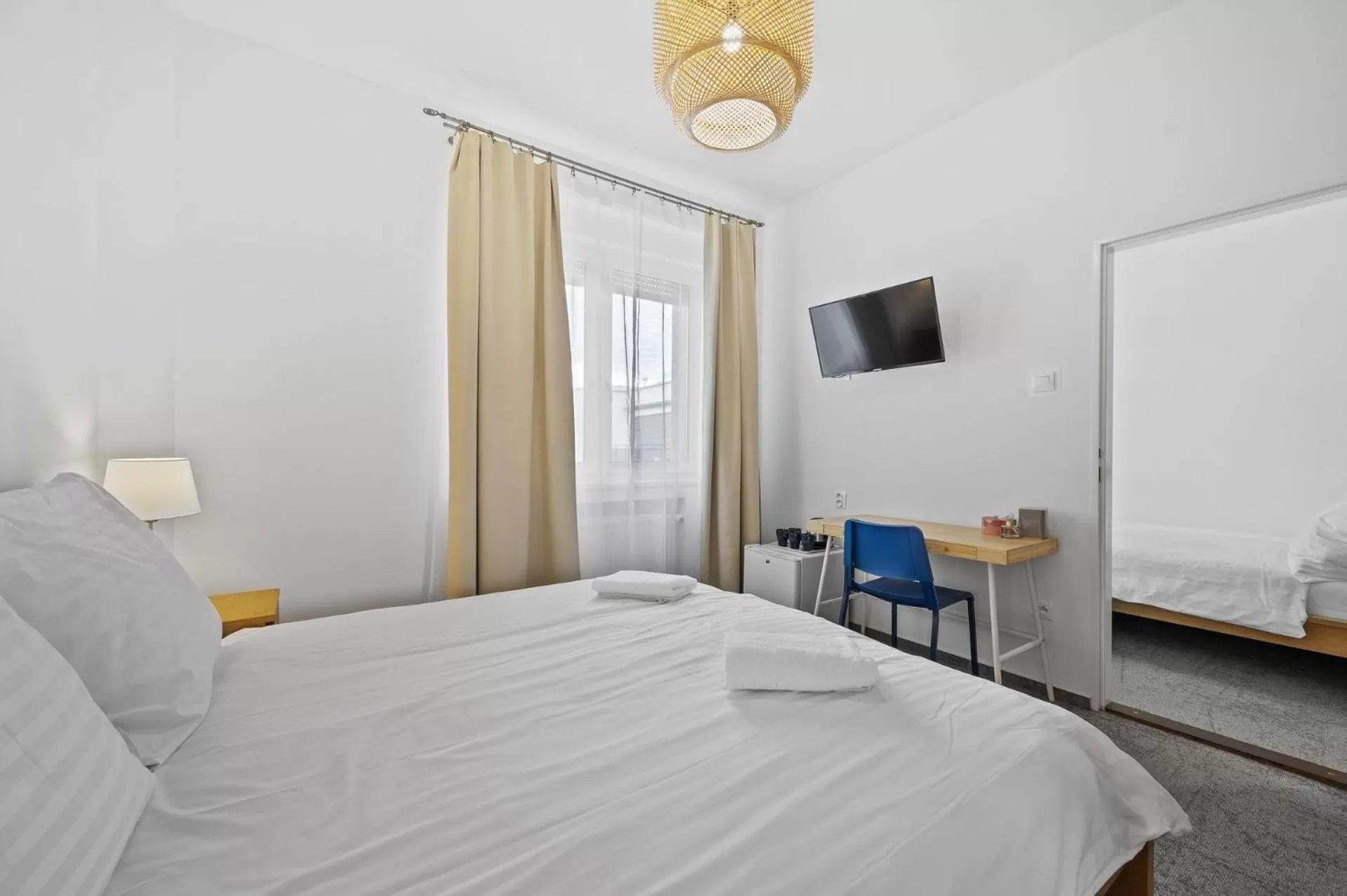 Quadruple Room with Balcony in Pension Petit