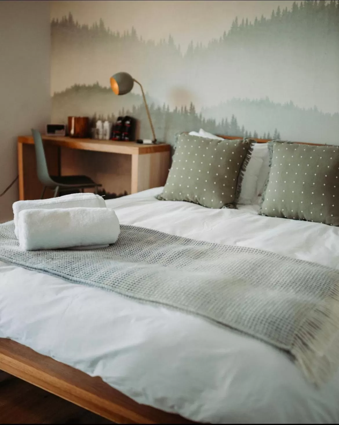 Bed in Penny's Motel