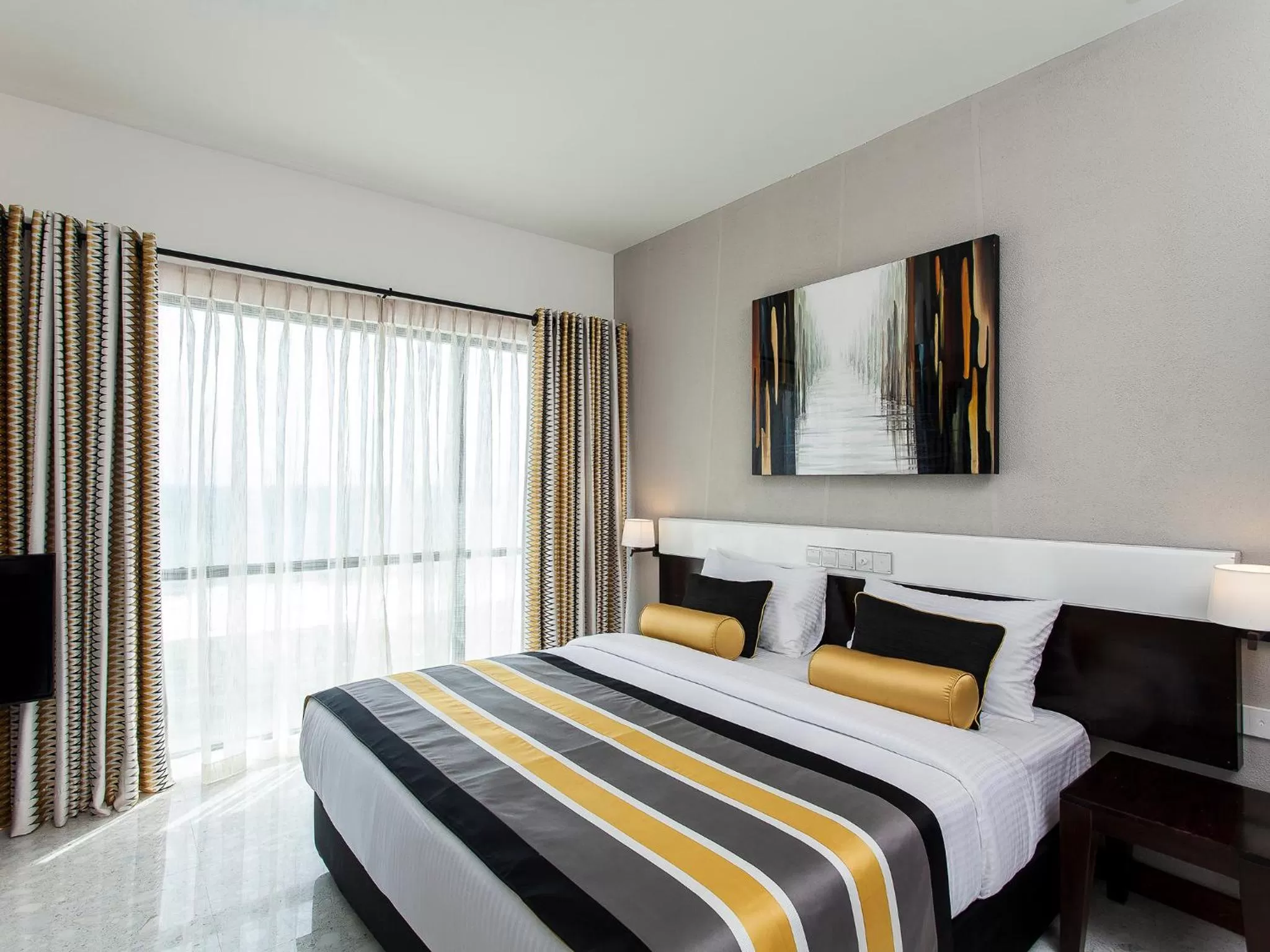 Bed in The Ocean Colombo - Guaranteed Sea View Rooms