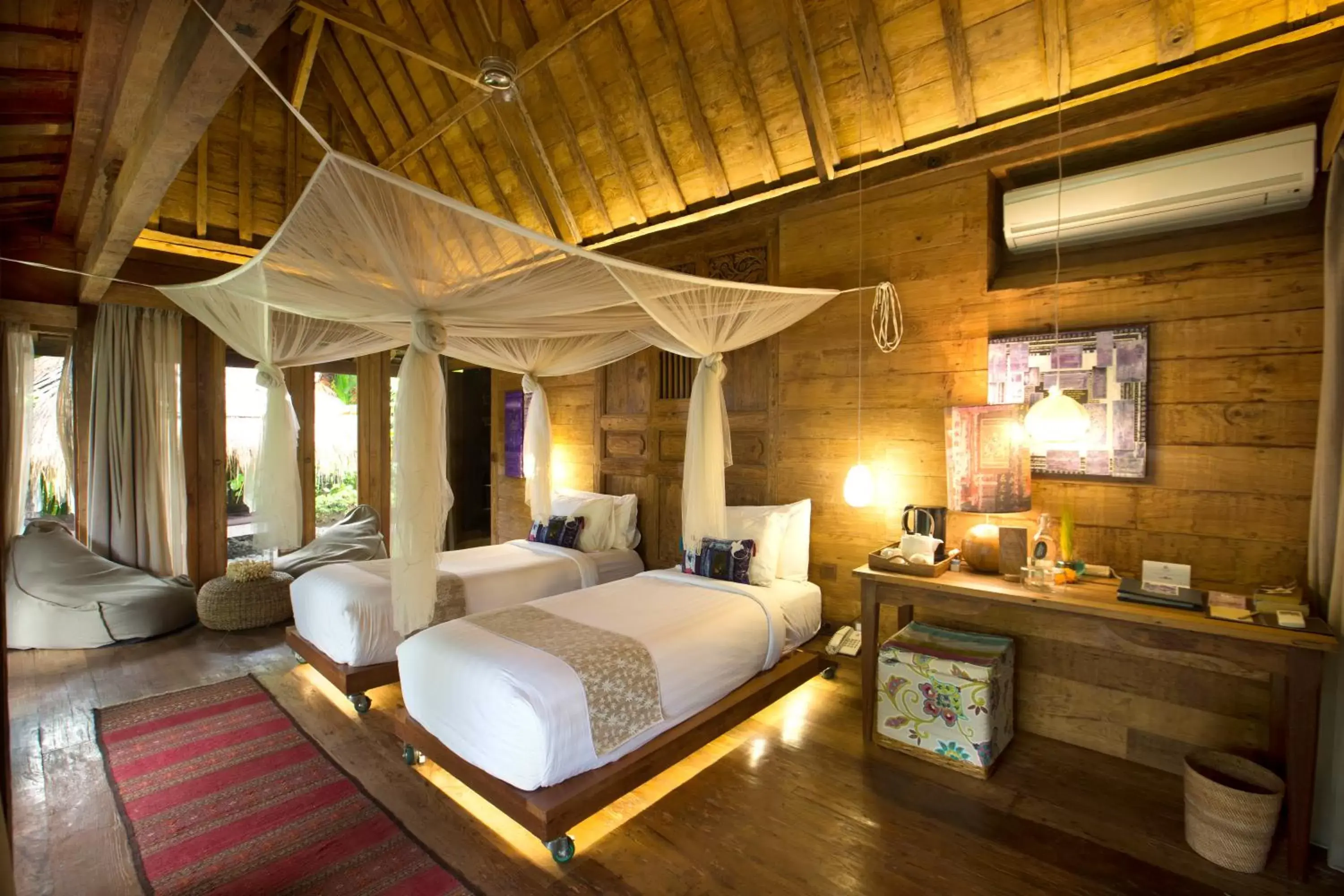 Bed in Blue Karma Dijiwa Ubud