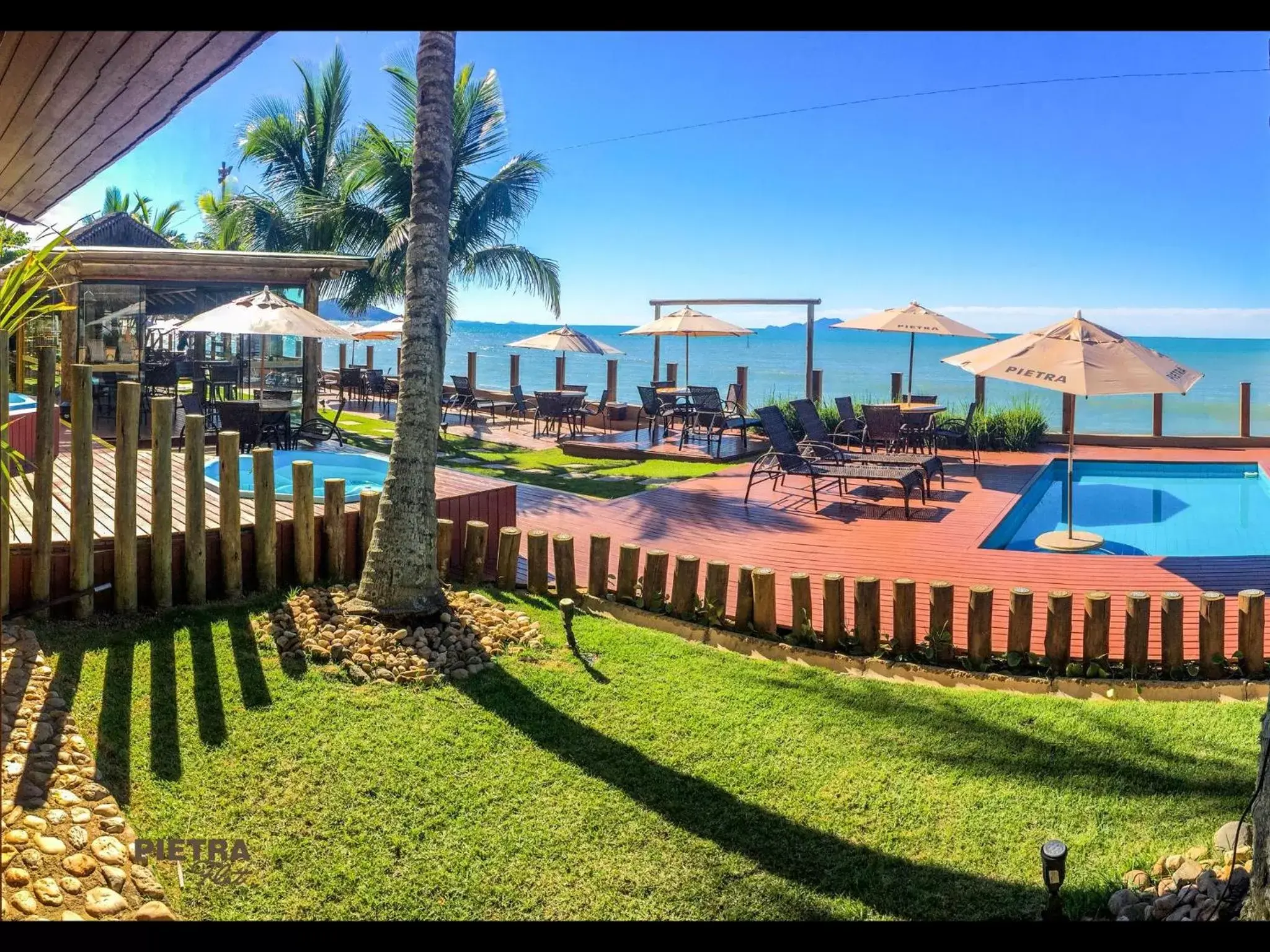 Pool view in Flat Pietra Pool view in Flat Pietra