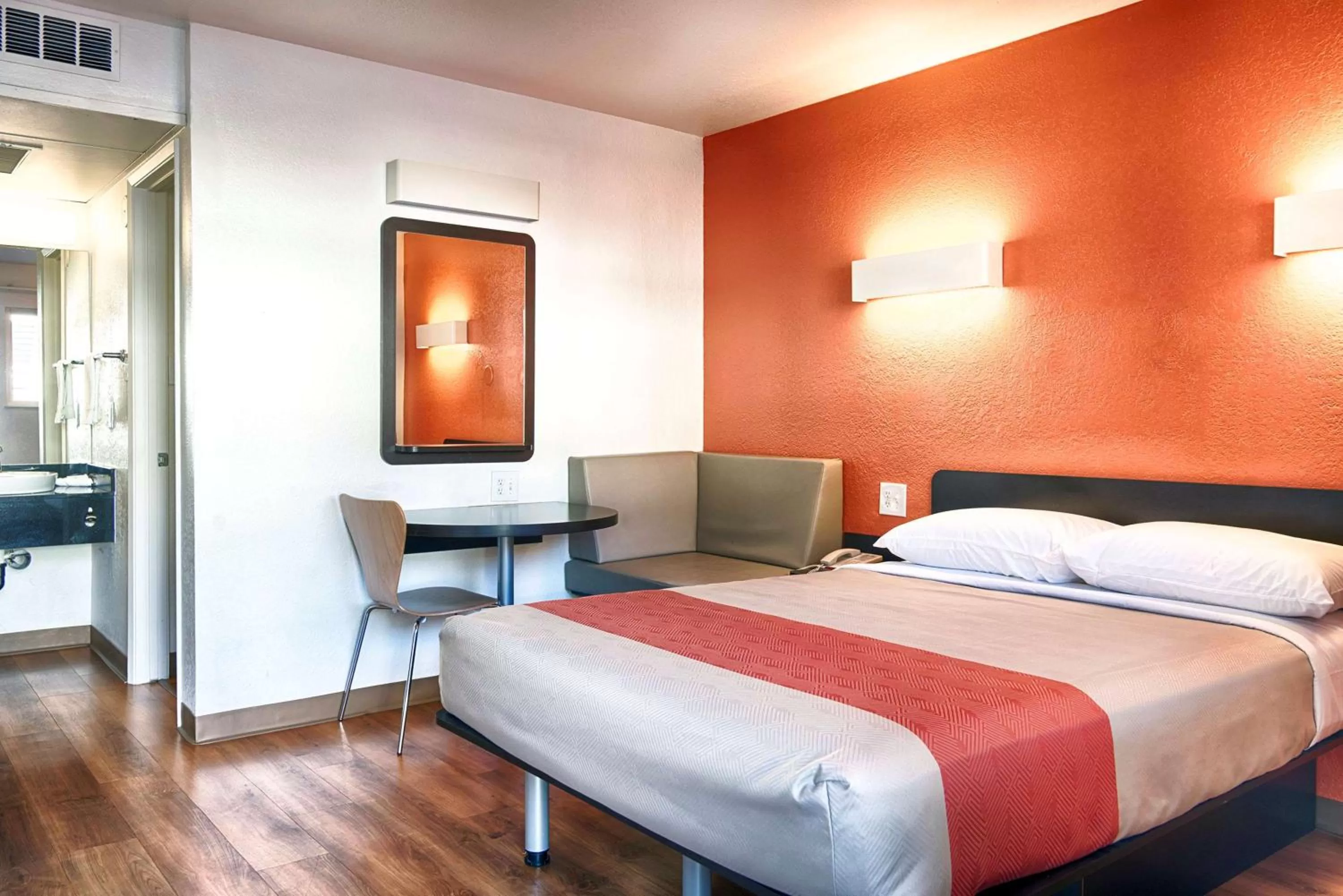 Seating area, Bed in Motel 6-Mammoth Lakes, CA