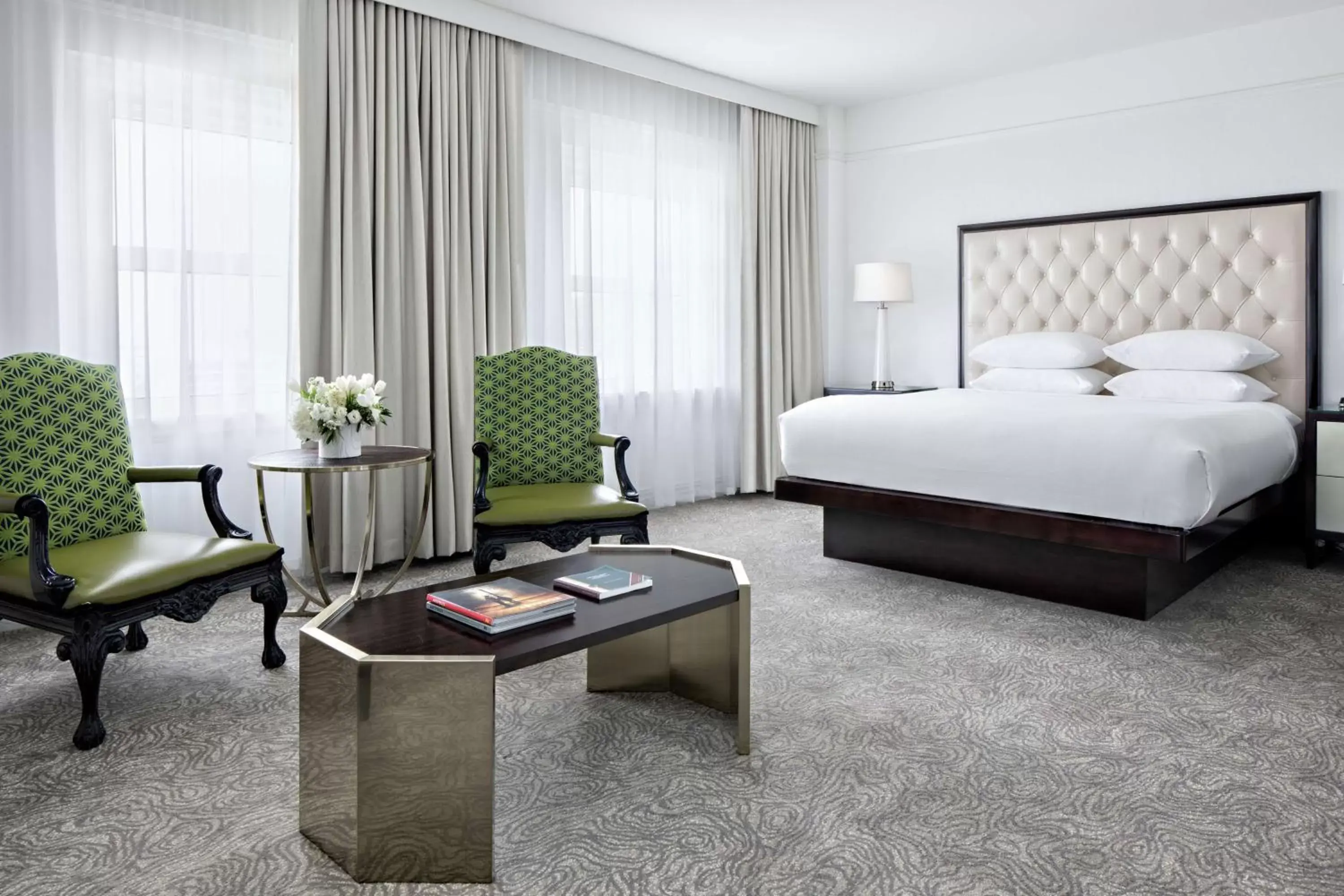 Bed in Amway Grand Plaza Hotel, Curio Collection by Hilton