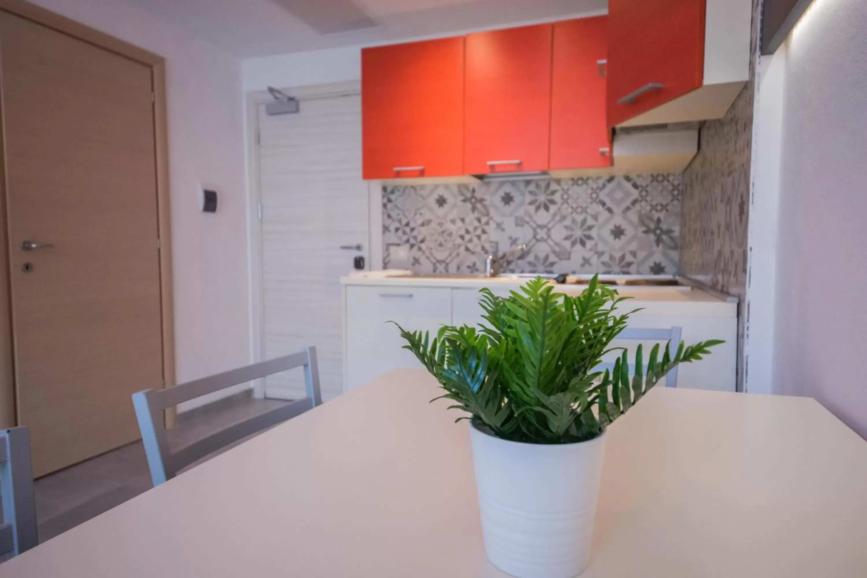 Dining area, Kitchen/Kitchenette in Residence Cristine