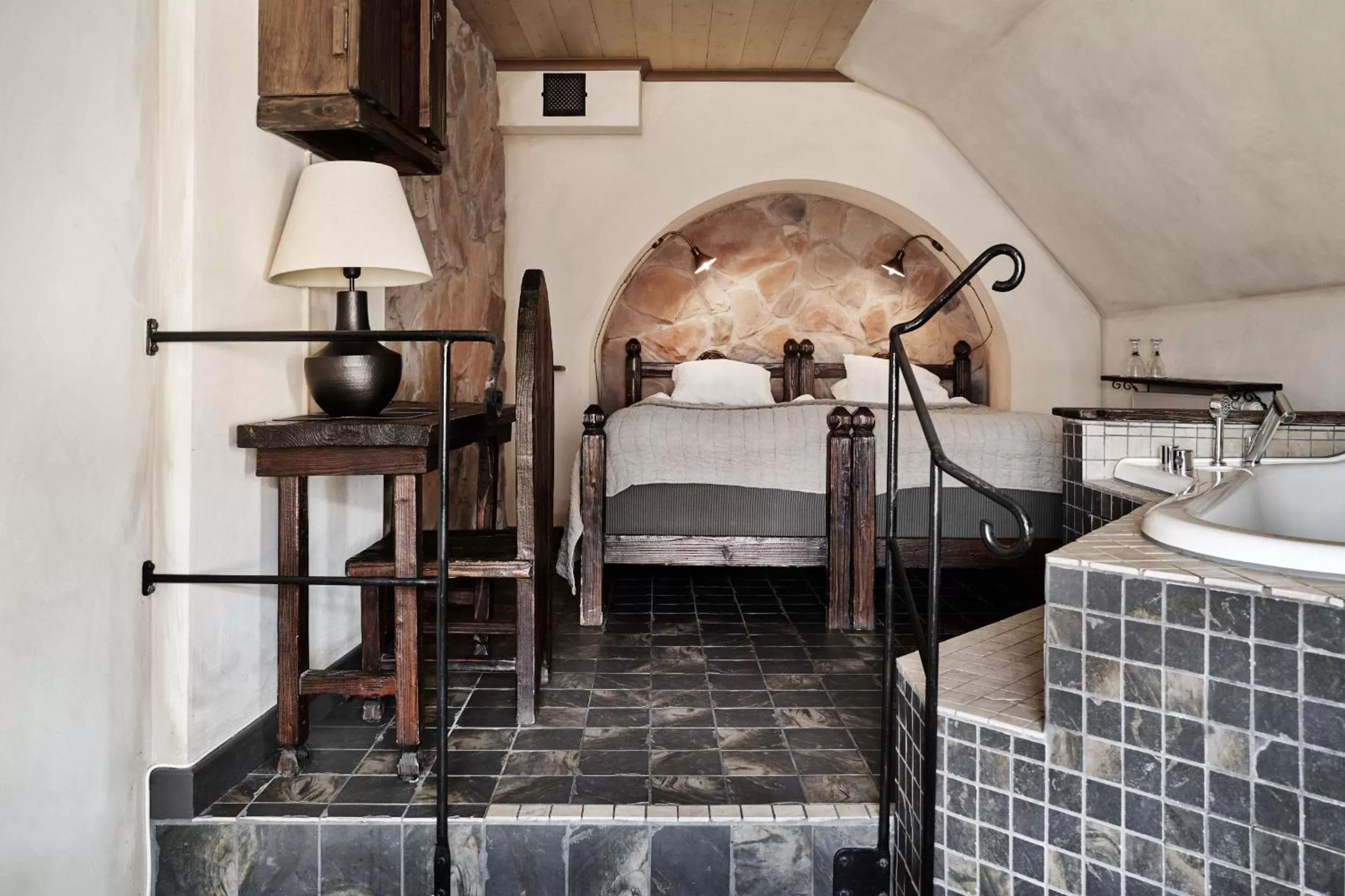 Photo of the whole room, Bed in Hotel Helgeand Wisby