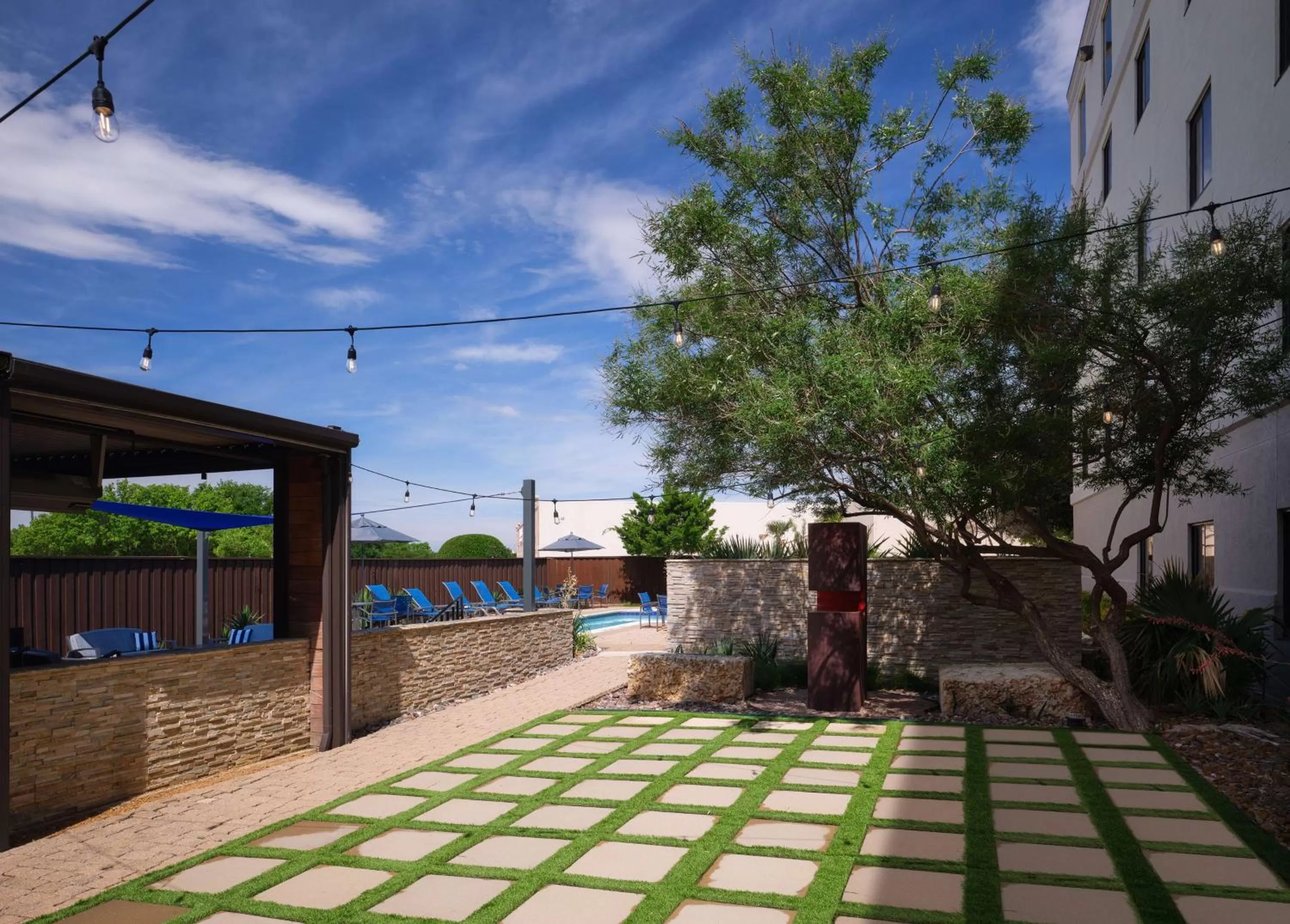 Pool view in Hilton Garden Inn Las Colinas