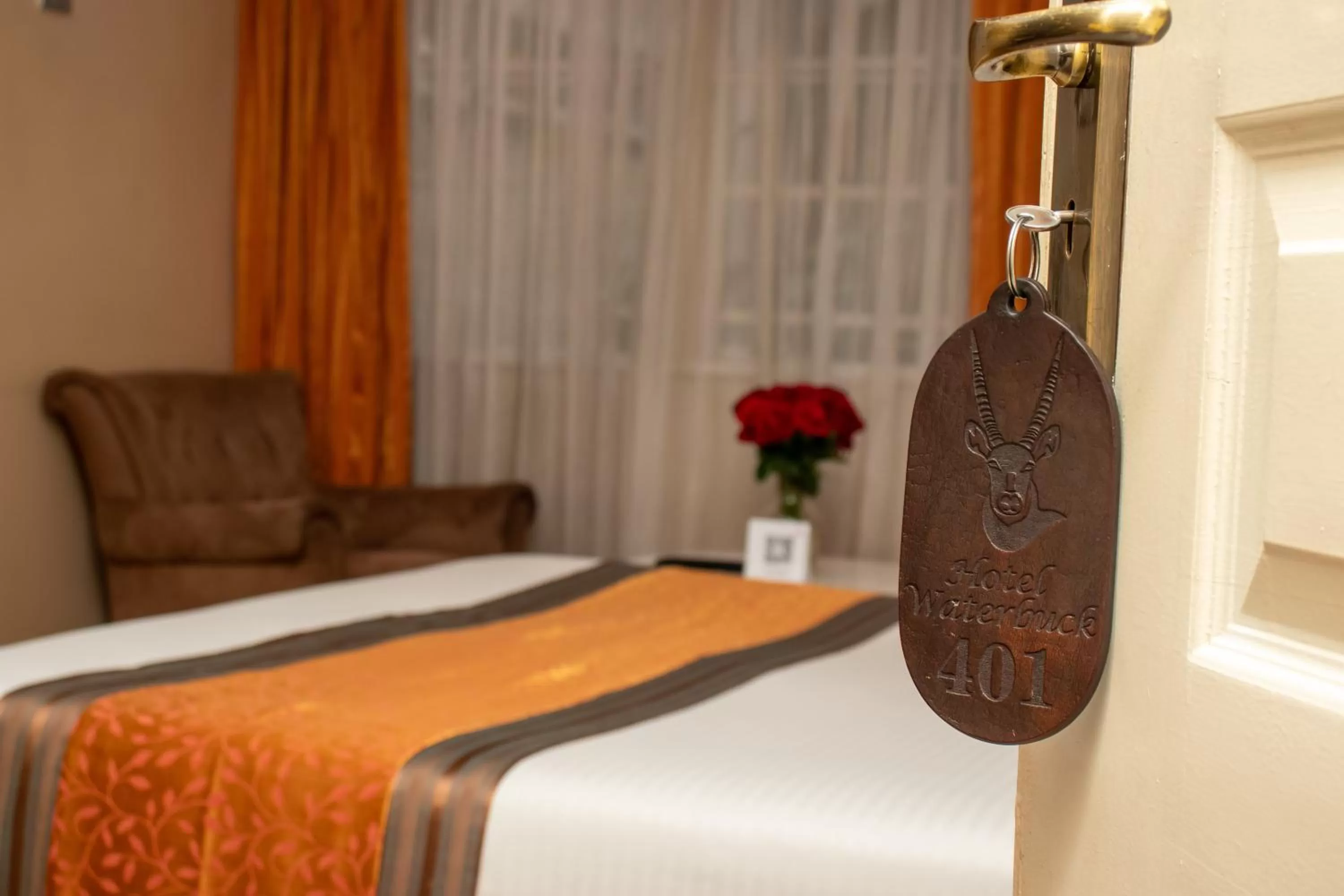 Bed in Hotel Waterbuck