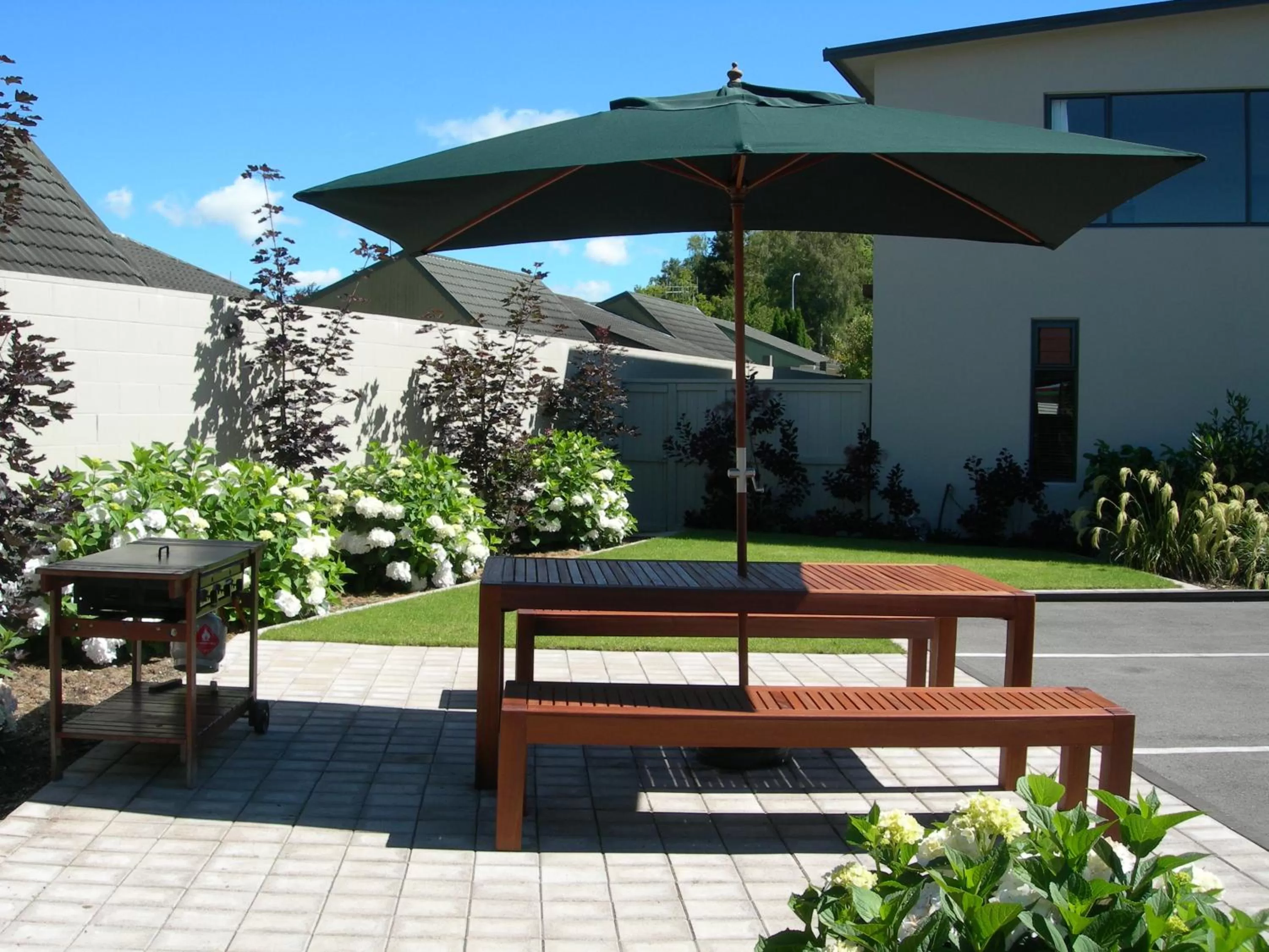 Patio in Alpine Lake Motel
